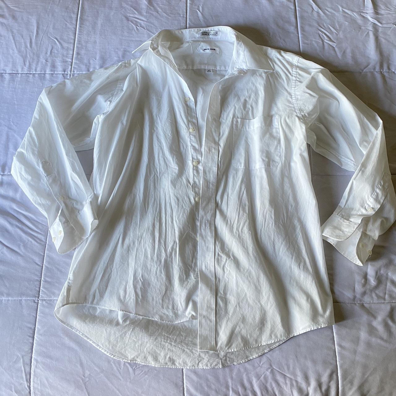 Pierre Cardin white button up shirt. Fits like a... - Depop