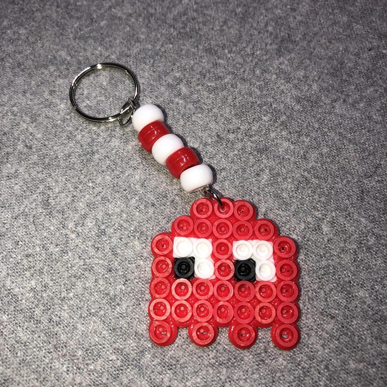 Pac-Man Ghost “Blinky” Keychain Handmade Approx.... - Depop