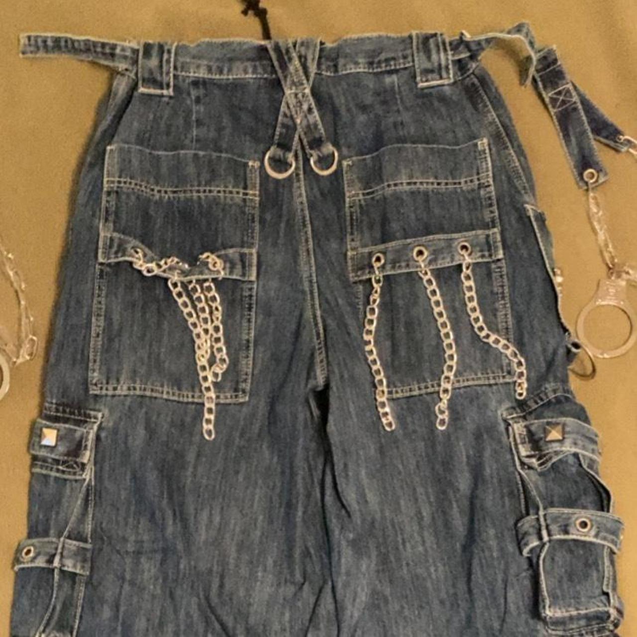 TRIPPNYC BLUE LOCK UP DENIM NEVER WORN! Size Medium... - Depop