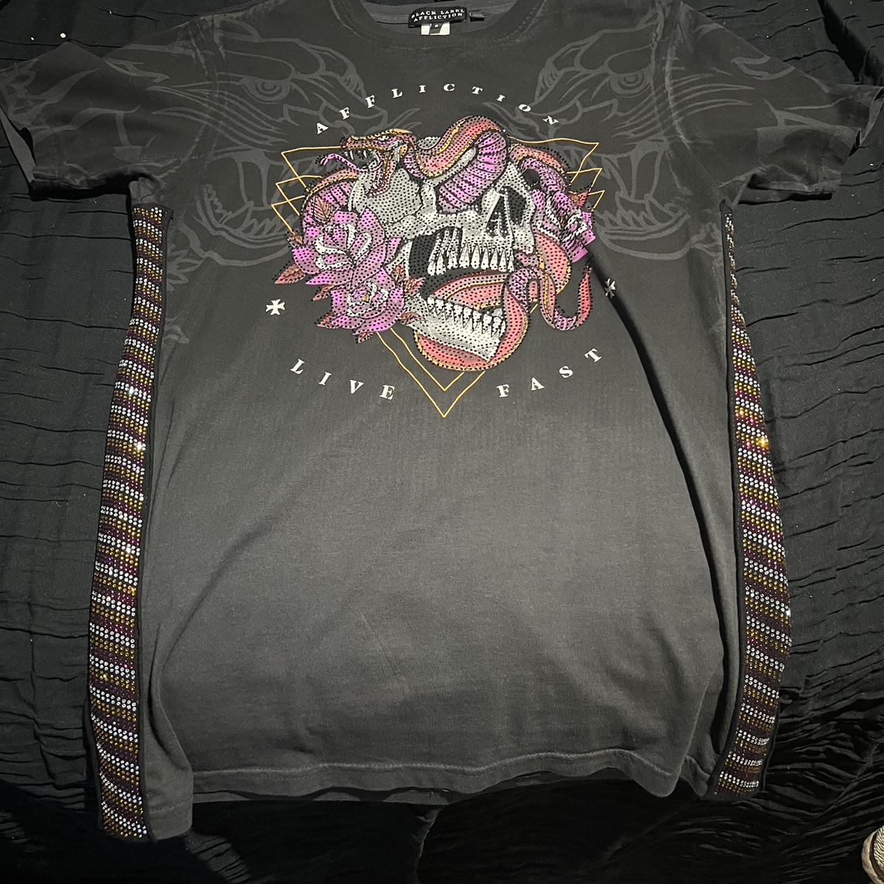 Affliction shirt (black label) size: S (could fit... - Depop