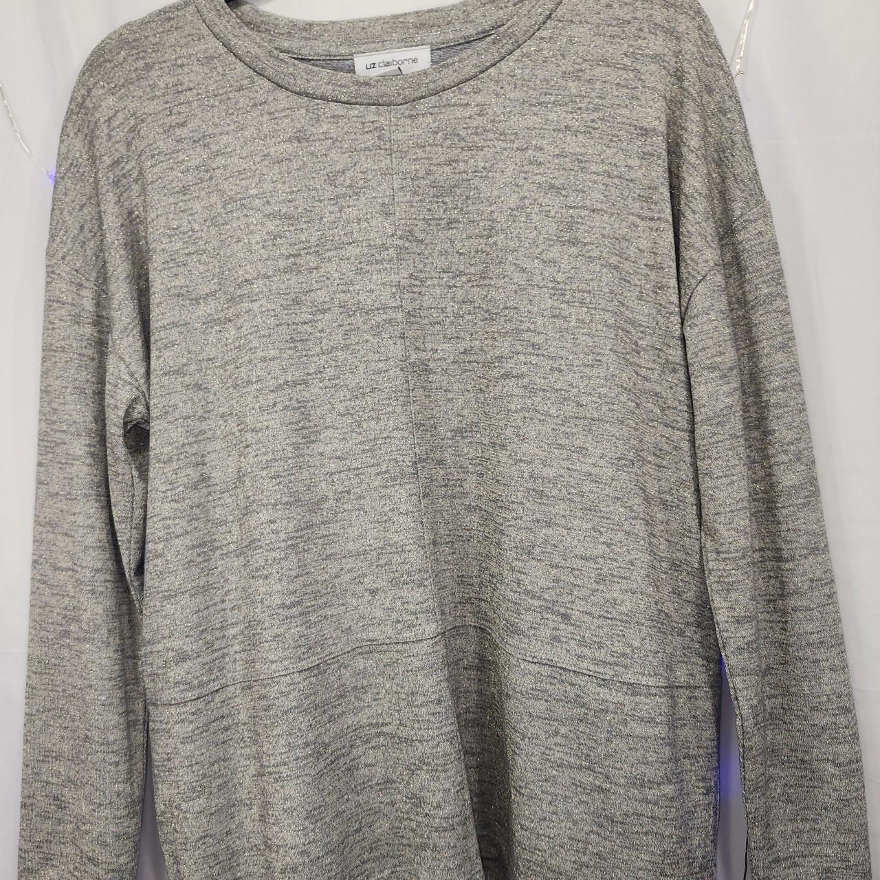 Liz Claiborne Women's Grey Blouse | Depop