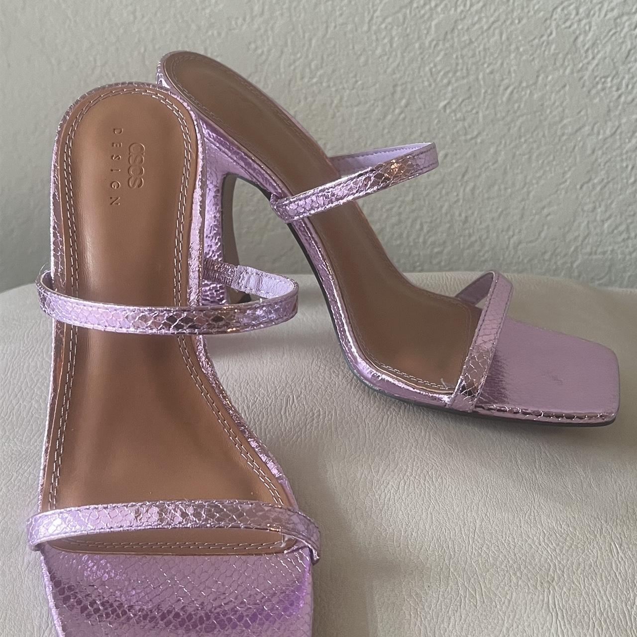 HOT Toe Block Heel Asos Block Heel Asos Purple Heels ASOS By