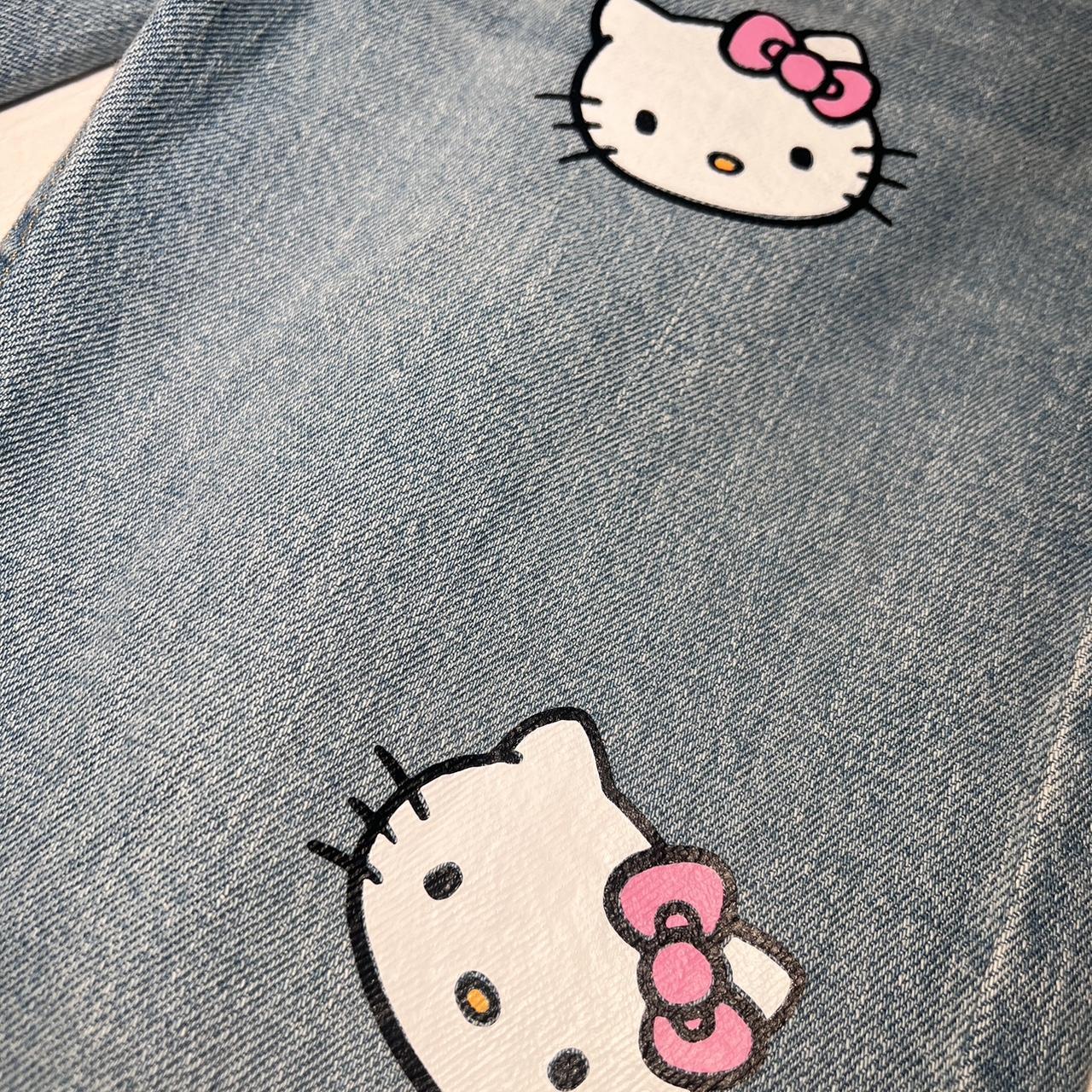 Hello Kitty Spider Jeans Size 28 X 30 Depop