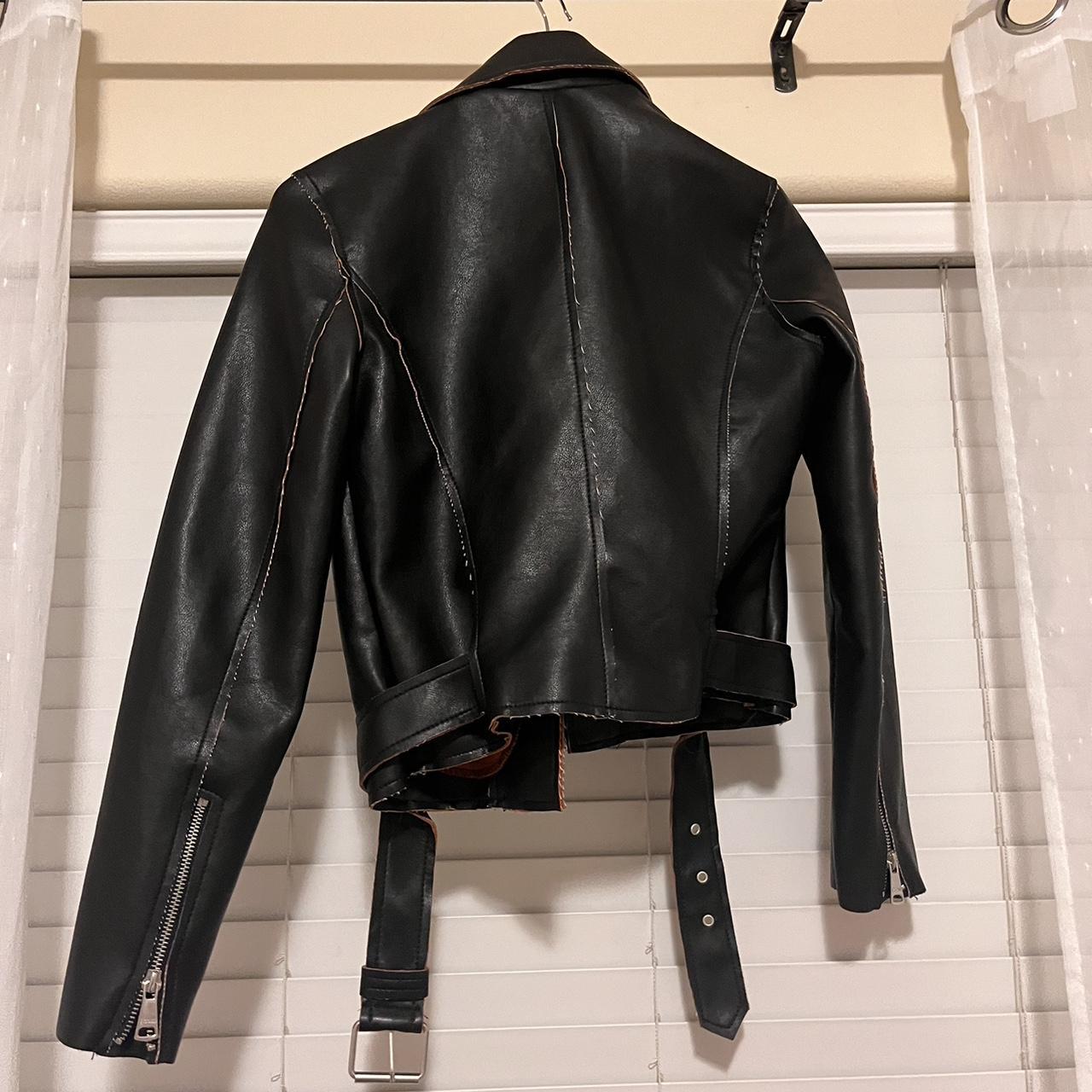 VIGOSS leather jacket size XS - Depop
