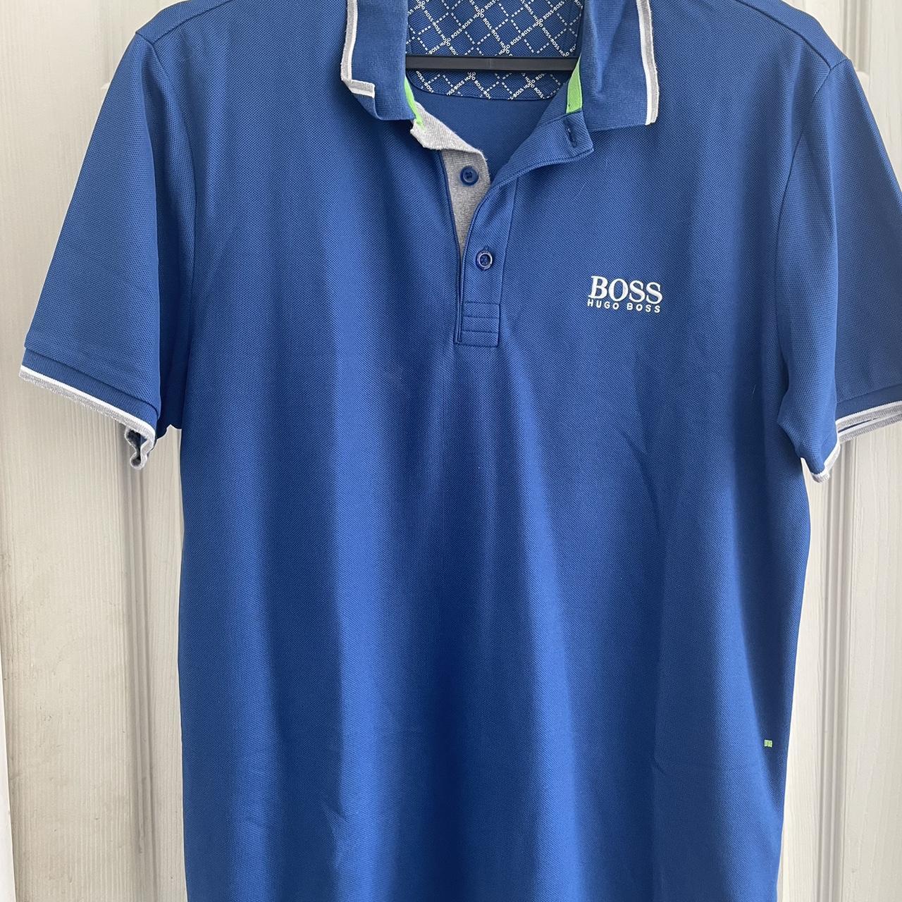 Hugo Boss Polo Shirt Like New Polo Hugoboss Blue Depop 