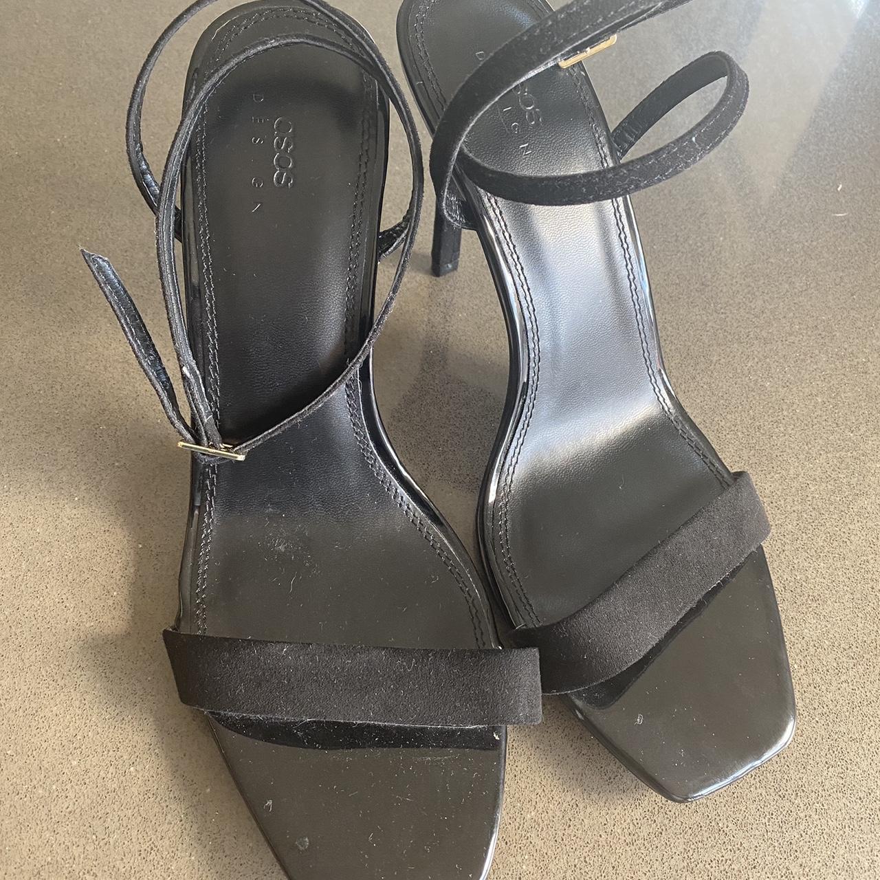 ASOS WOMENS BLACK HEELS - SIZE 10 - Depop