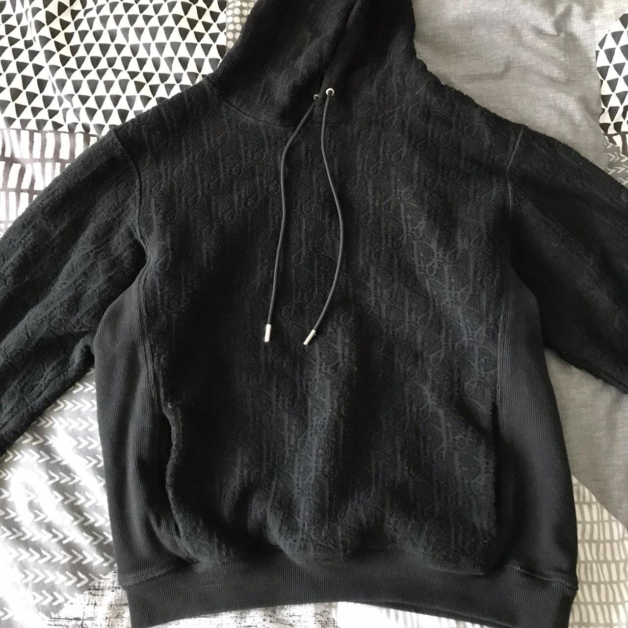 Mens Dior Oblique Hoodie in black Mens size small... Depop