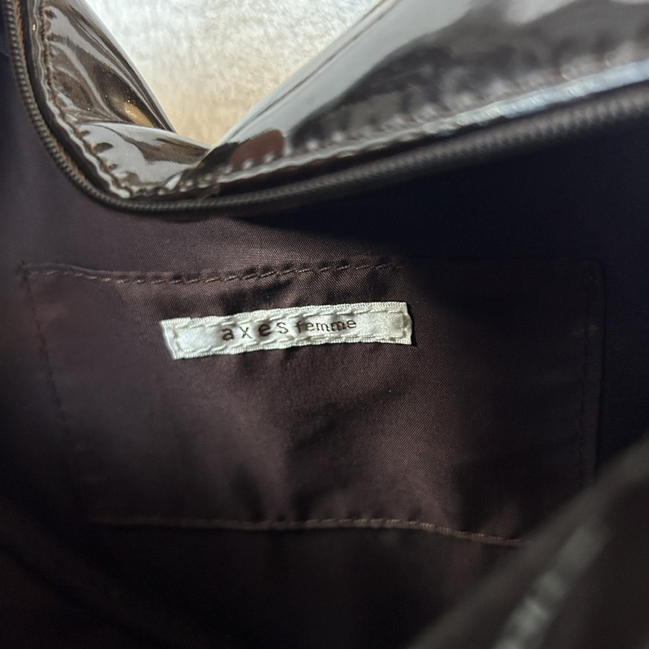 axes femme heart shaped bag new with tags dark... Depop