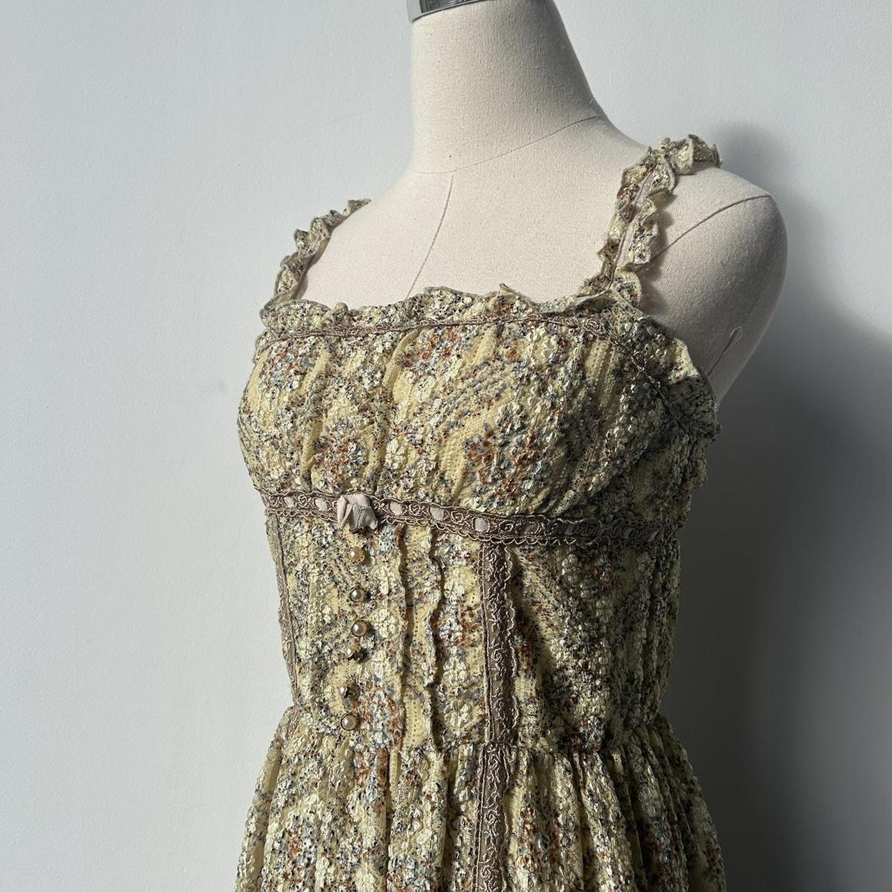 dainty axes femme dress with square neckline and the... Depop