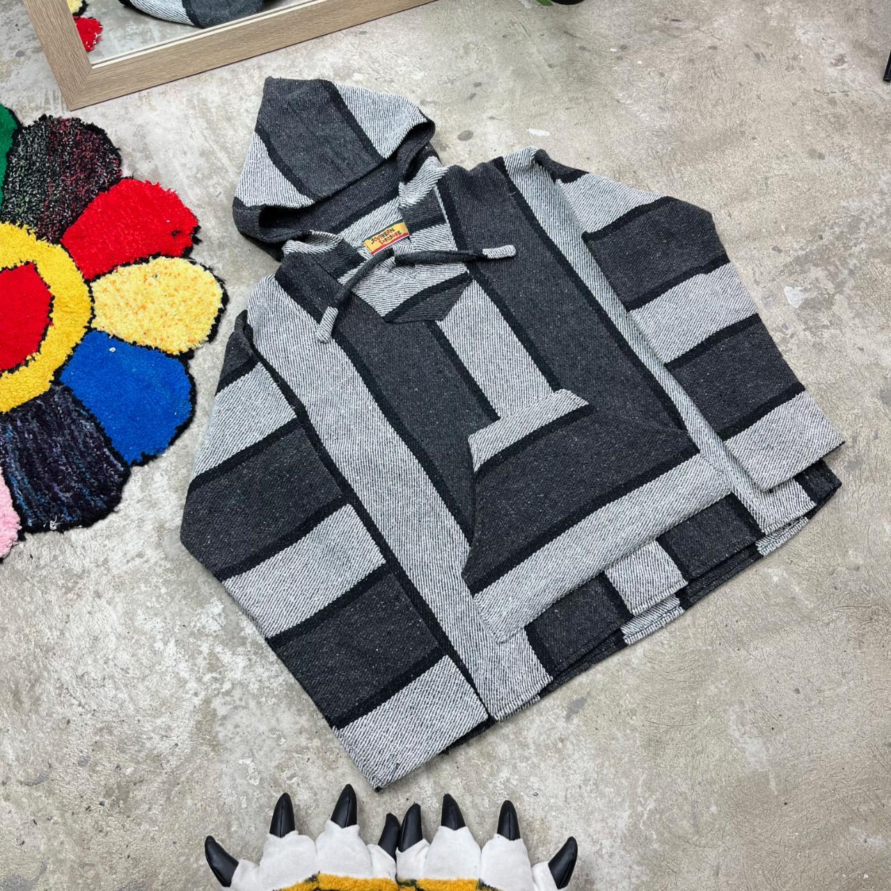 RASTA PONCHO Y2K ARCHIVE PATCHWORK HOODIE