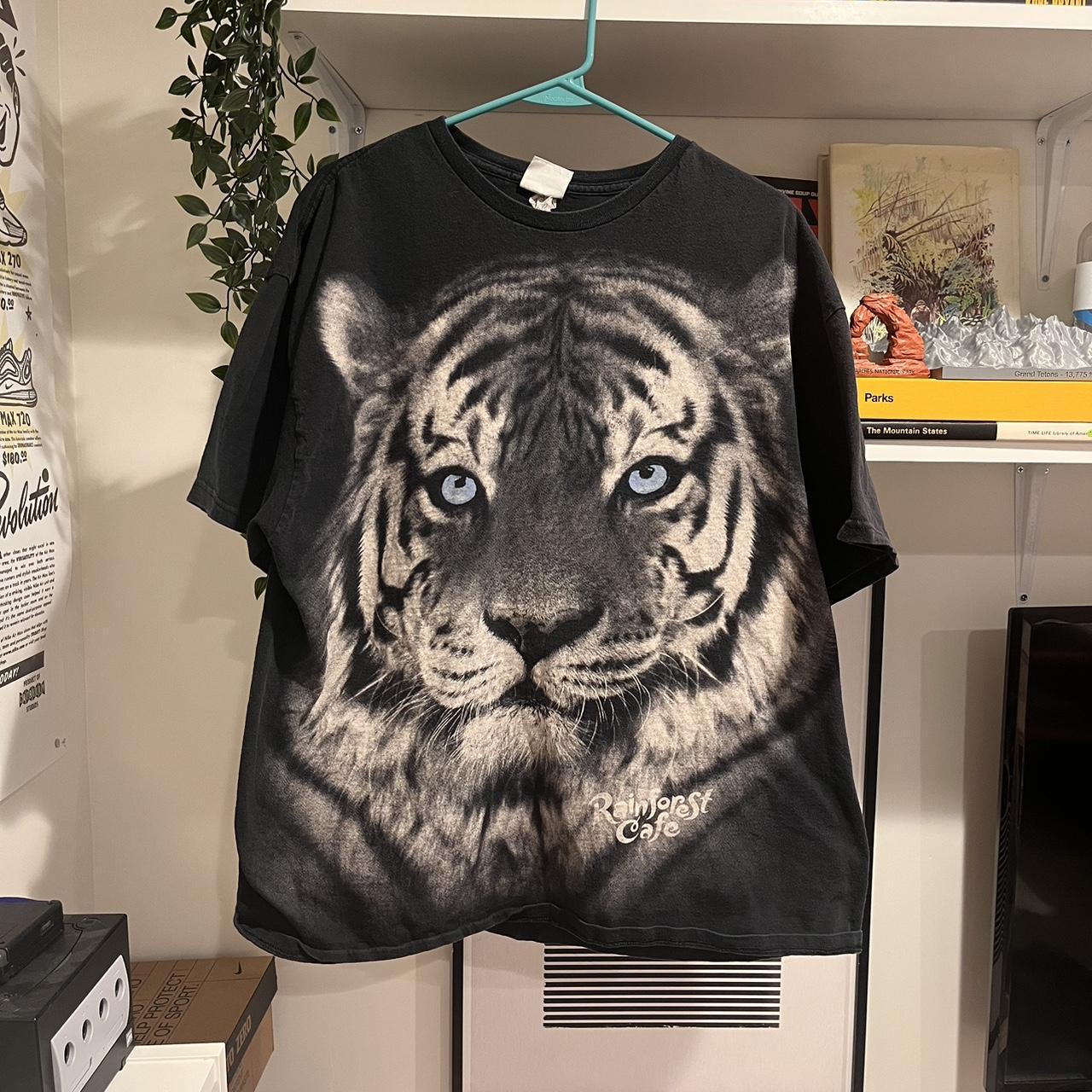 White Tiger T Shirt Bengal Tiger Shirt Wild Tiger Mountain