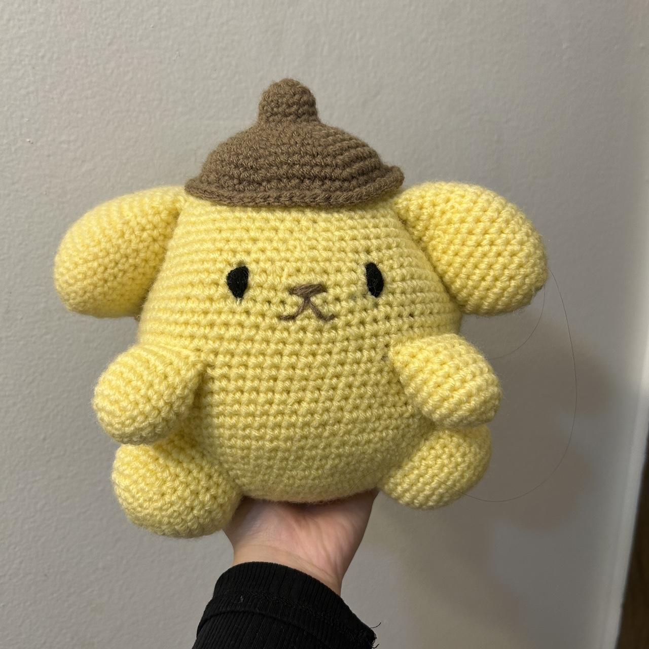 Sanrio pompompurin plush crochet:) -handmade my... - Depop