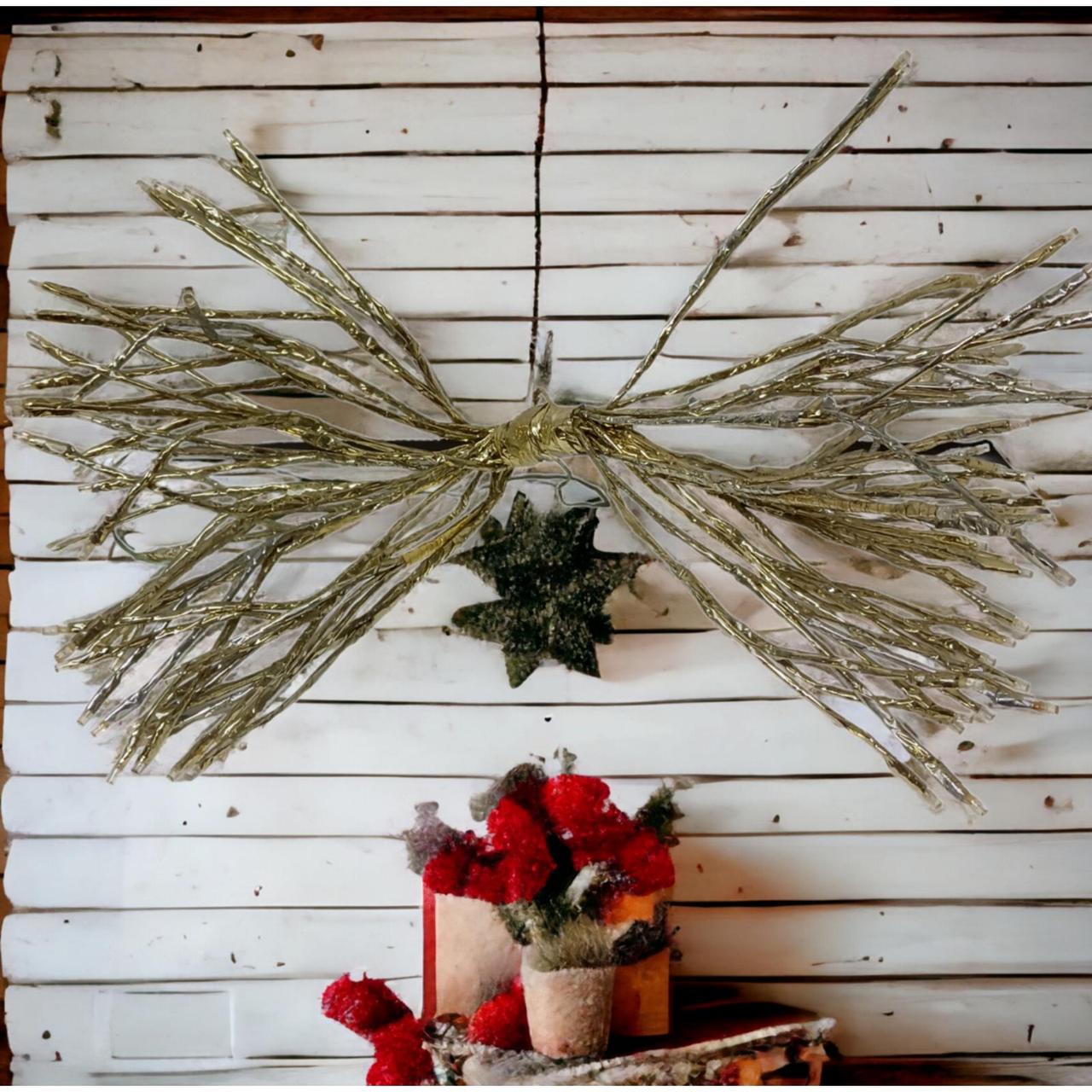 Twig Branch Swag Christmas Decor Gold Twigs... Depop