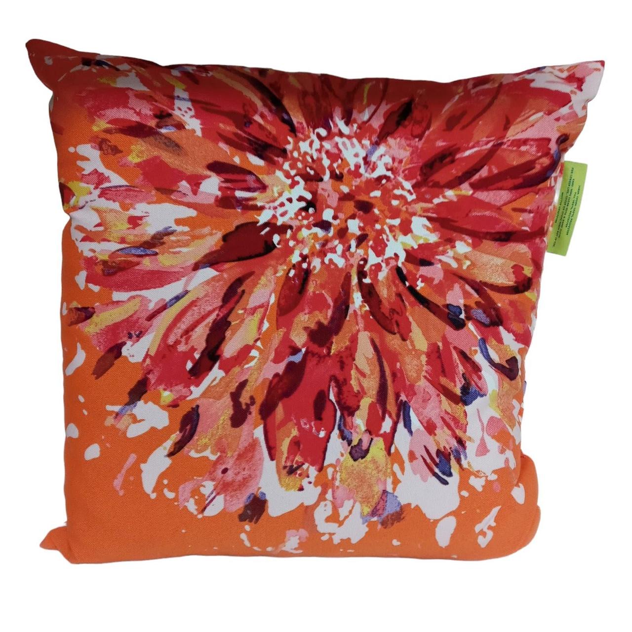 Throw Pillow Mum Chrysanthemum Daisy Abstract... Depop