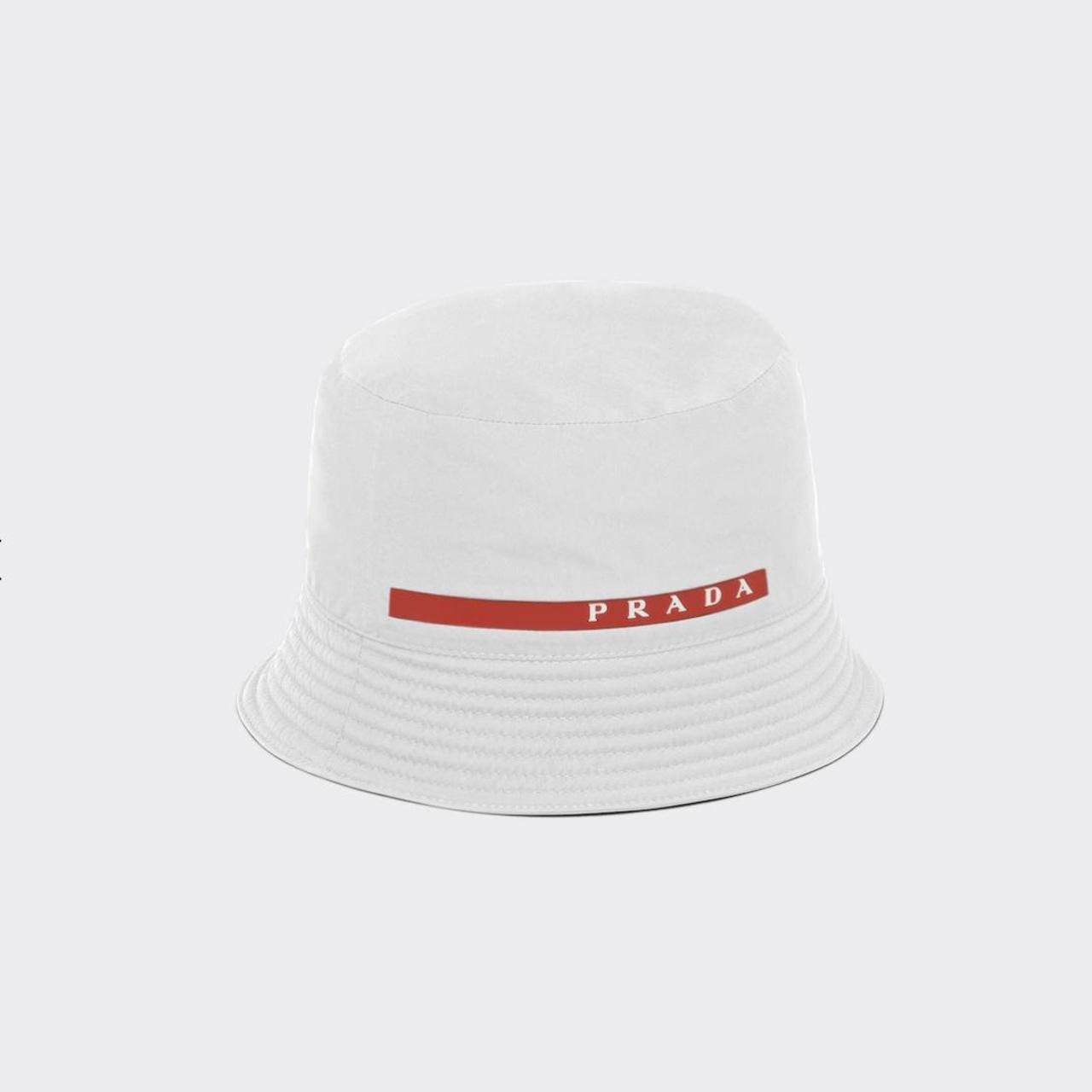 Prada Technical Fabric Bucket Hat, Technical fabric...