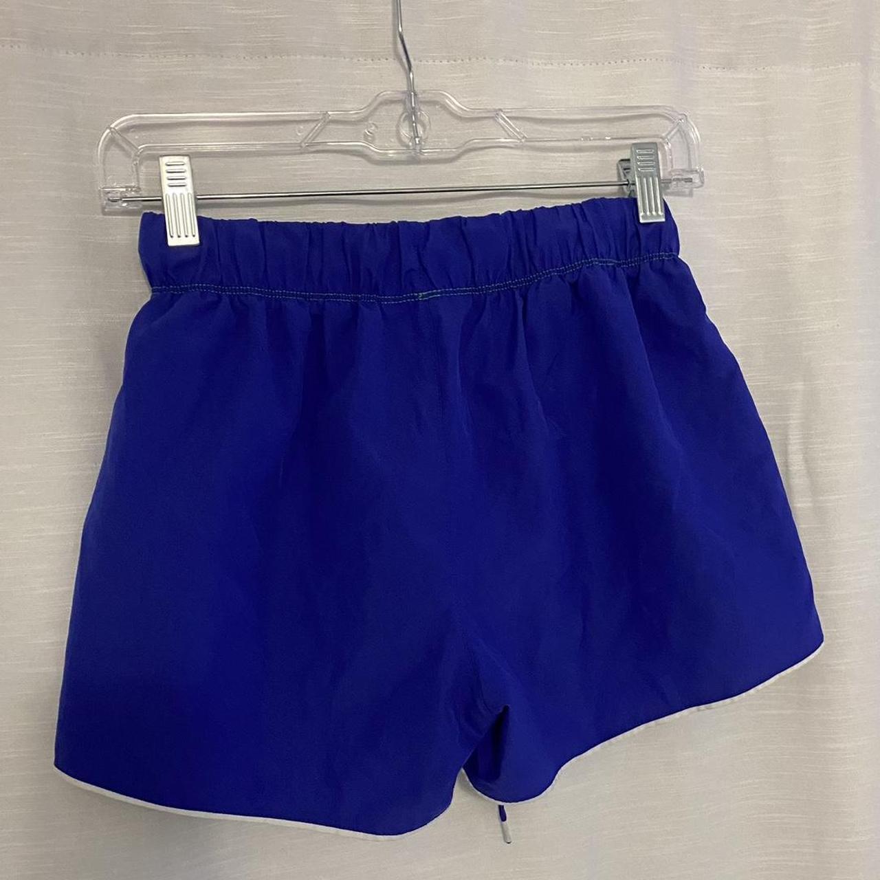 Champion Women's Green and Purple Shorts Depop