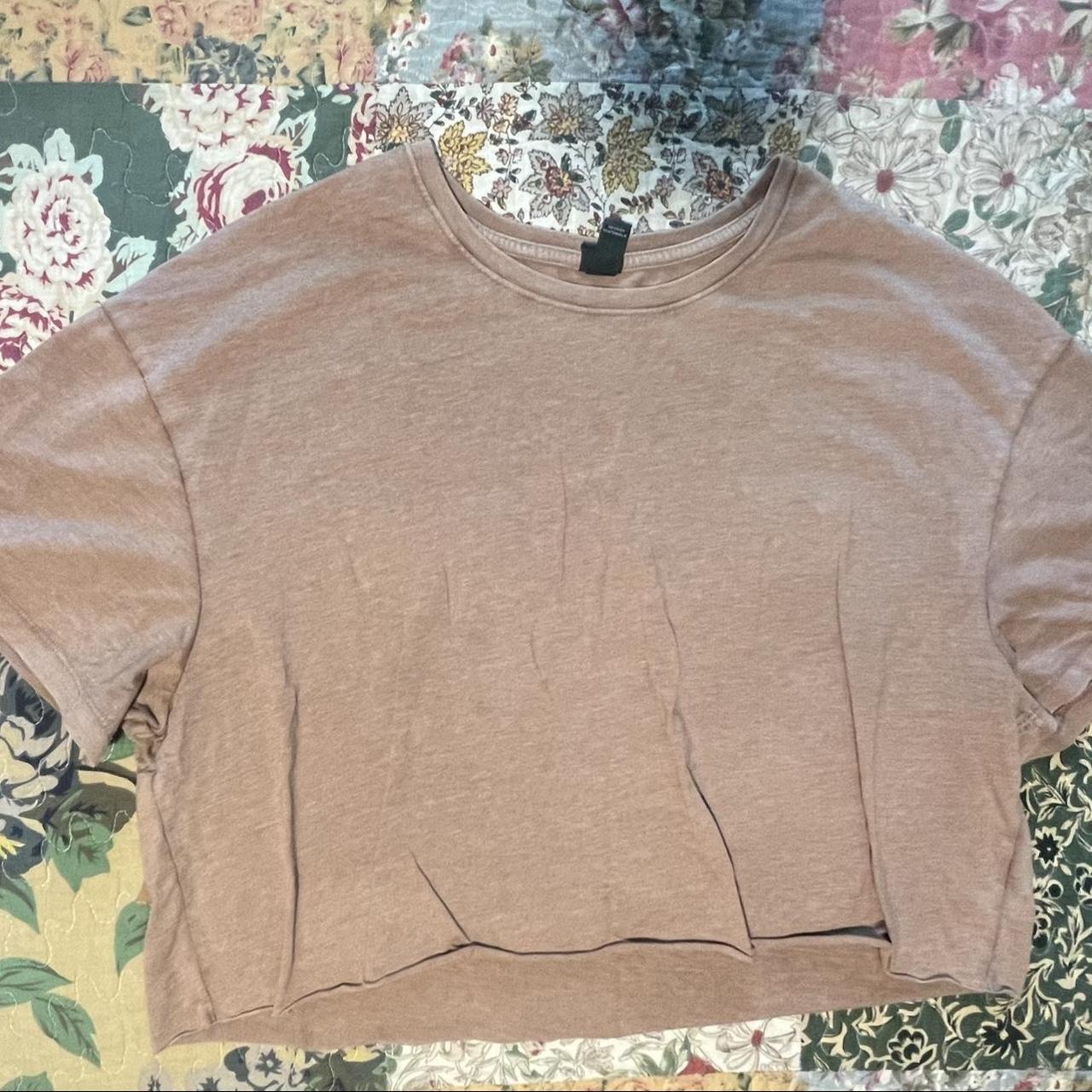 Wild fable brown crop top - Depop