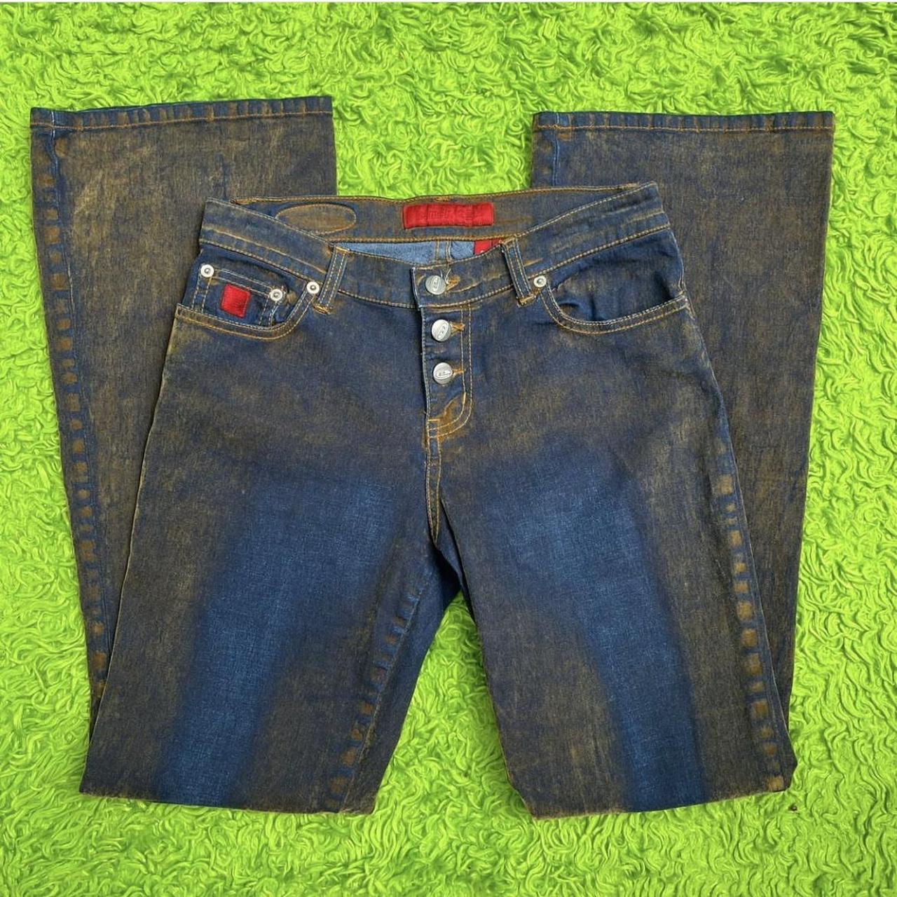 🫐🎭🫐Vintage Y2K Bongo Flare Jeans🫐🎭🫐 A real video... - Depop