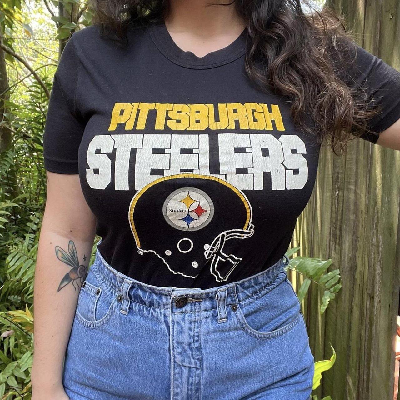 Vintage 1980s Pittsburgh Steelers T-Shirt Size Small