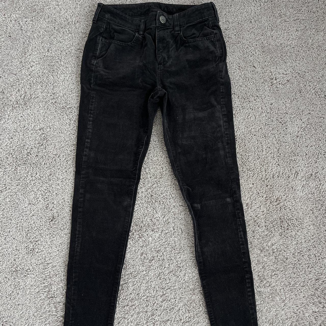 Black American Eagle pants modern skinny jeans, Size 4