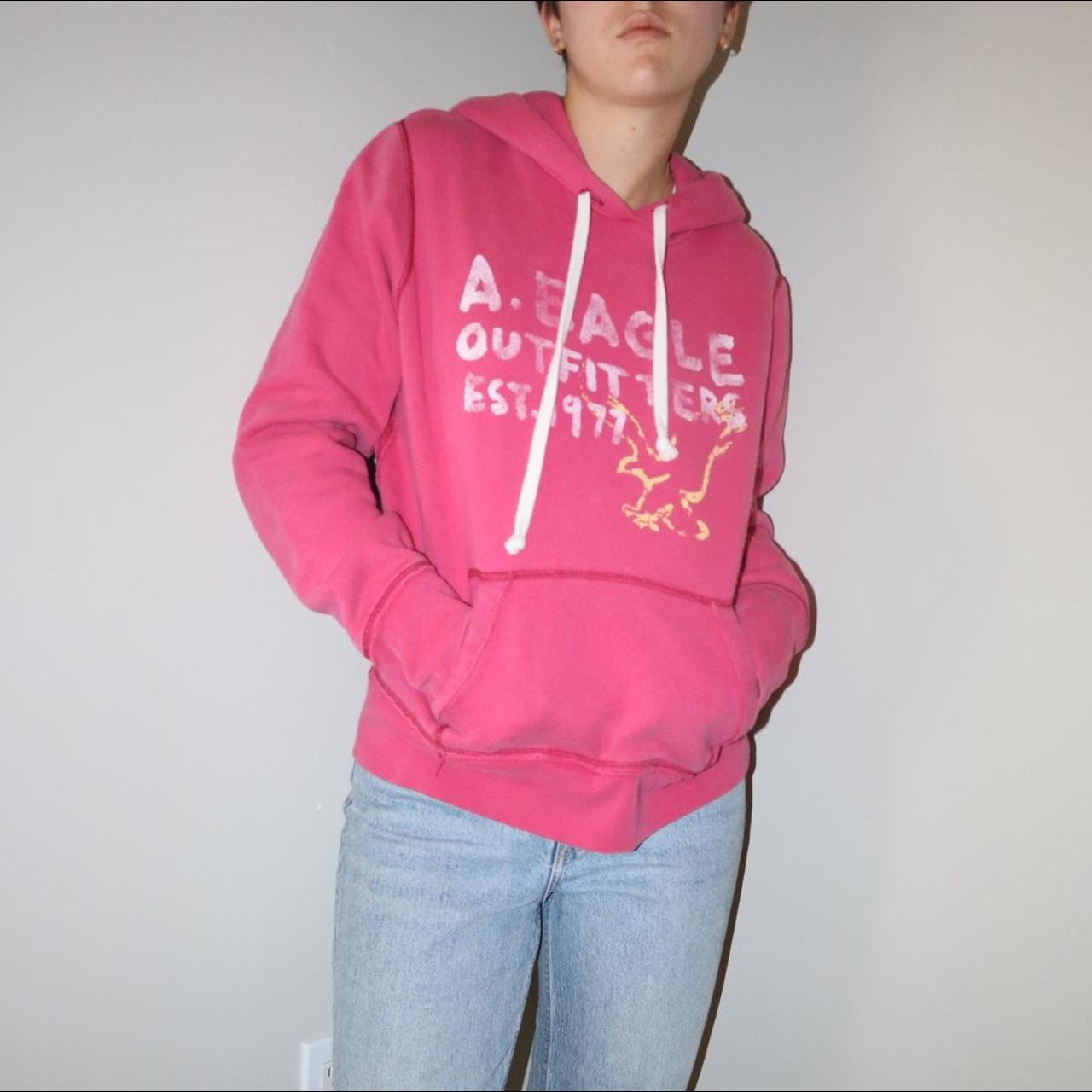 American eagle hot sale pink hoodie