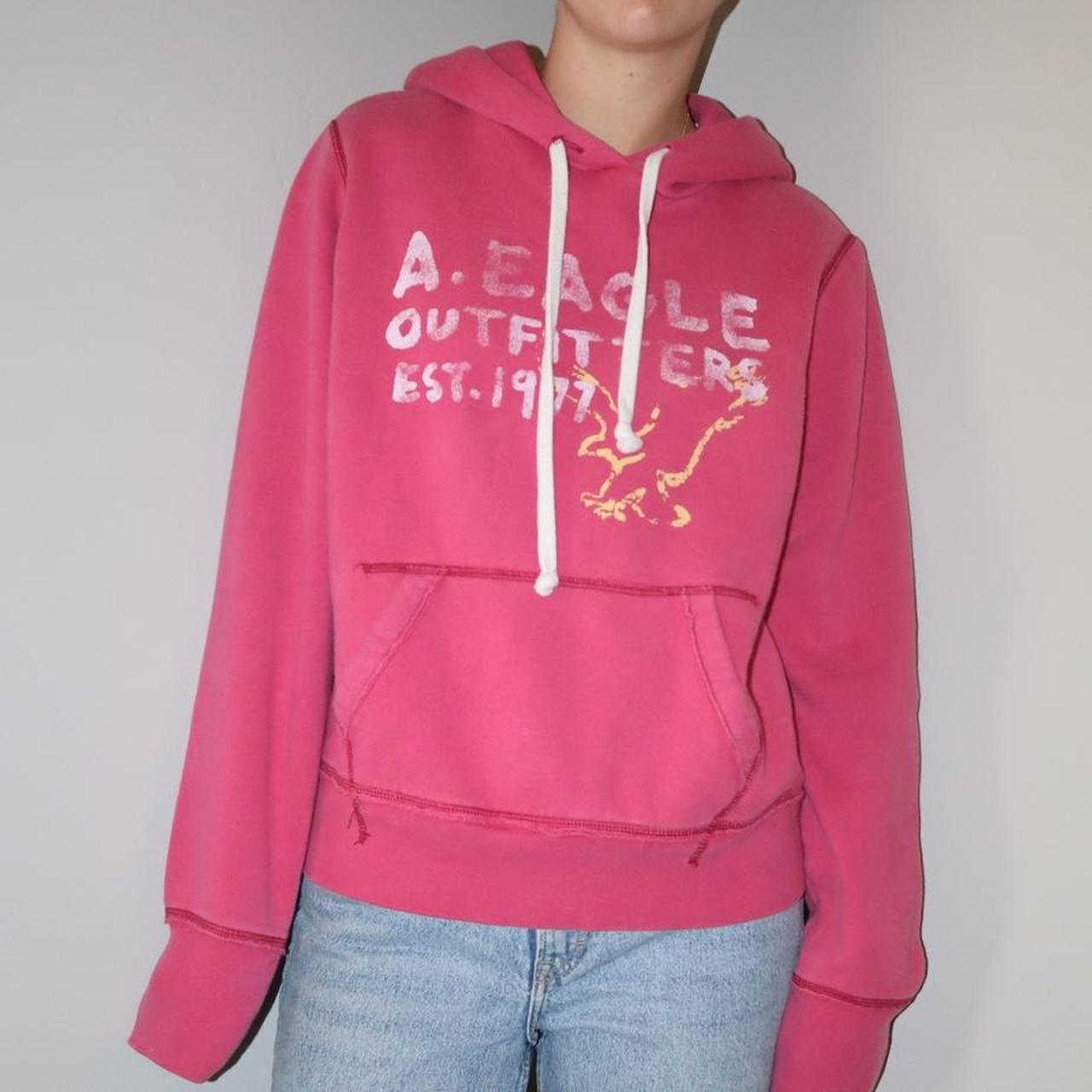 Pink american eagle discount hoodie