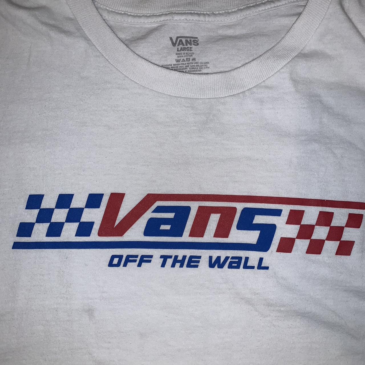 Vans Women's White T-shirt | Depop