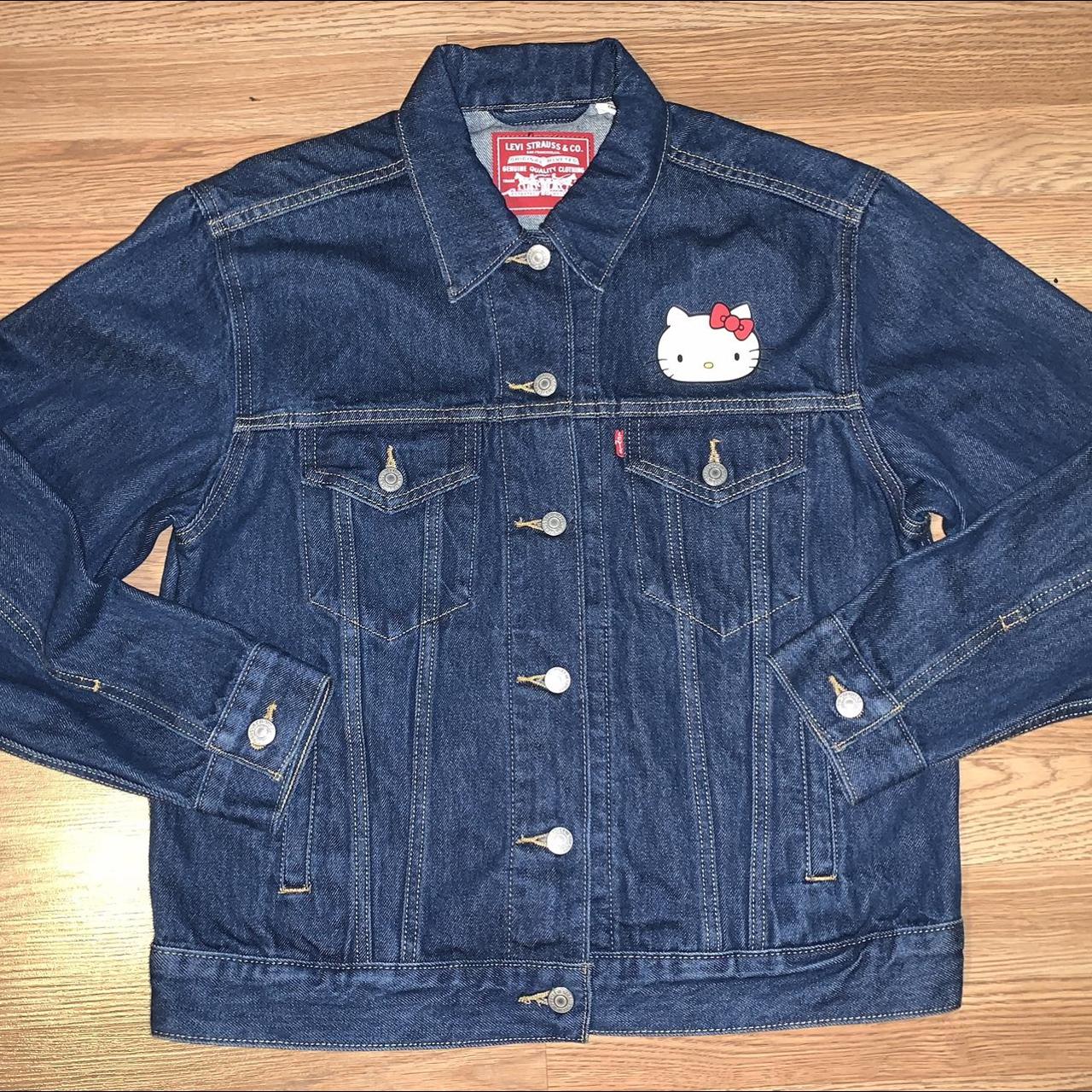 Levi’s x Hello Kitty Jean Jacket Size Medium Crazy... Depop