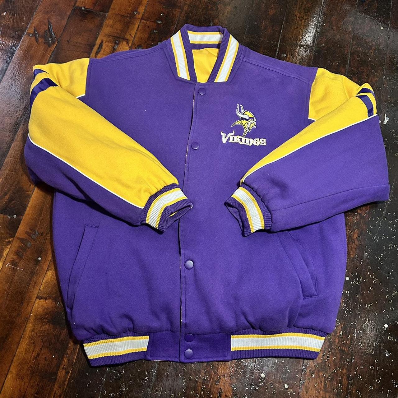 Minnesota Vikings NFL Varsity Purple and Yellow Jacket