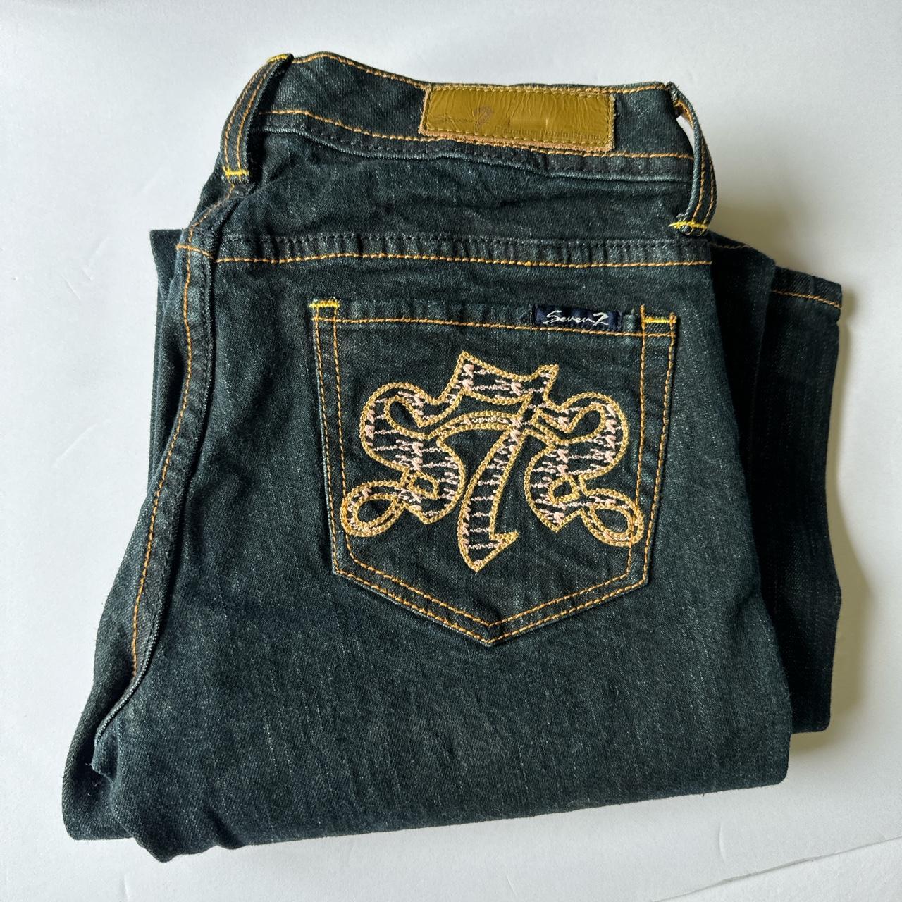 seven7 jeans! mint condition mid rise jeans. theyre - Depop