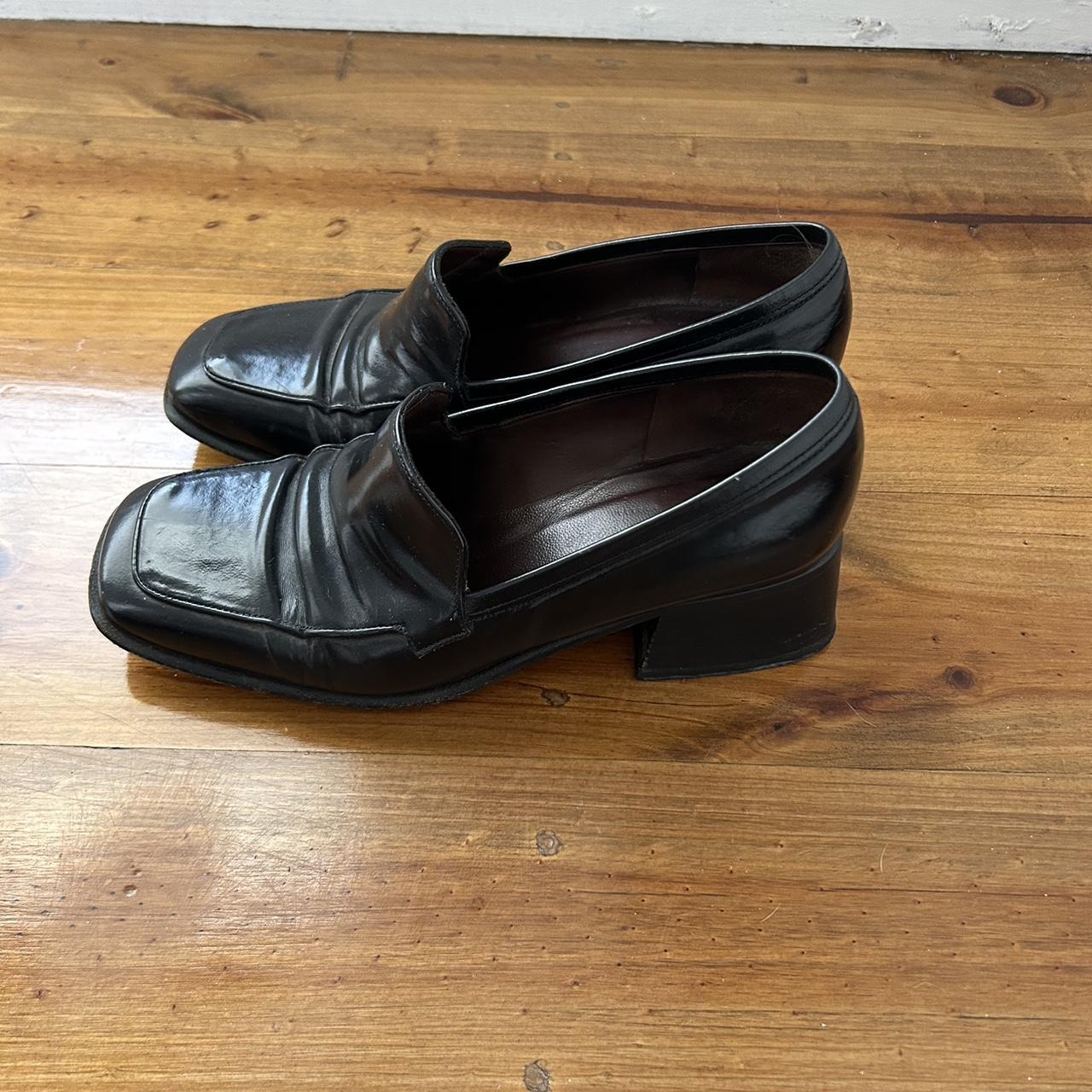 Vintage leather loafers Size eu 36 Us 5.5 Selling... - Depop