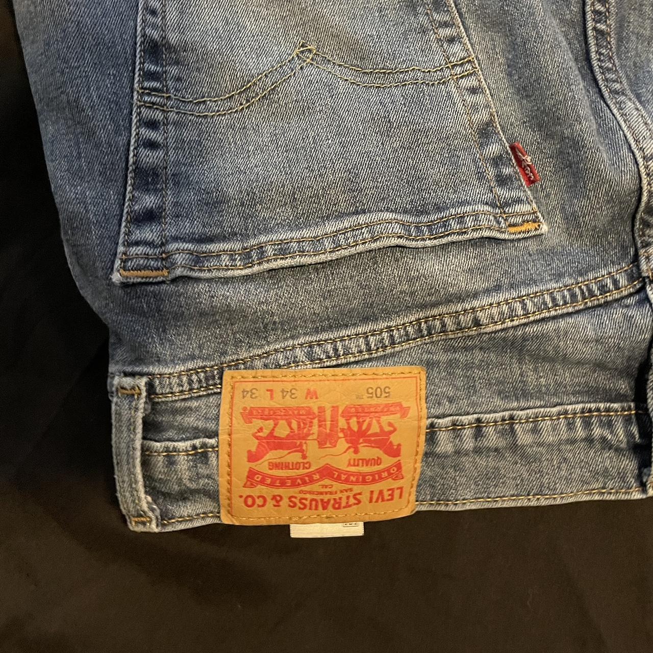 Levi’s cut jeans to jorts Thrifted and whoever gave... - Depop