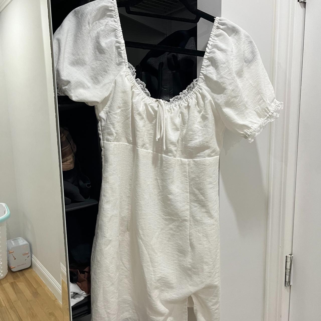 Princess Polly Women's White Dress | Depop