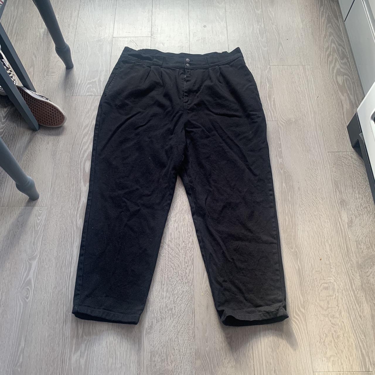 Lucy and Yak Addison High Waisted Black Twill... - Depop