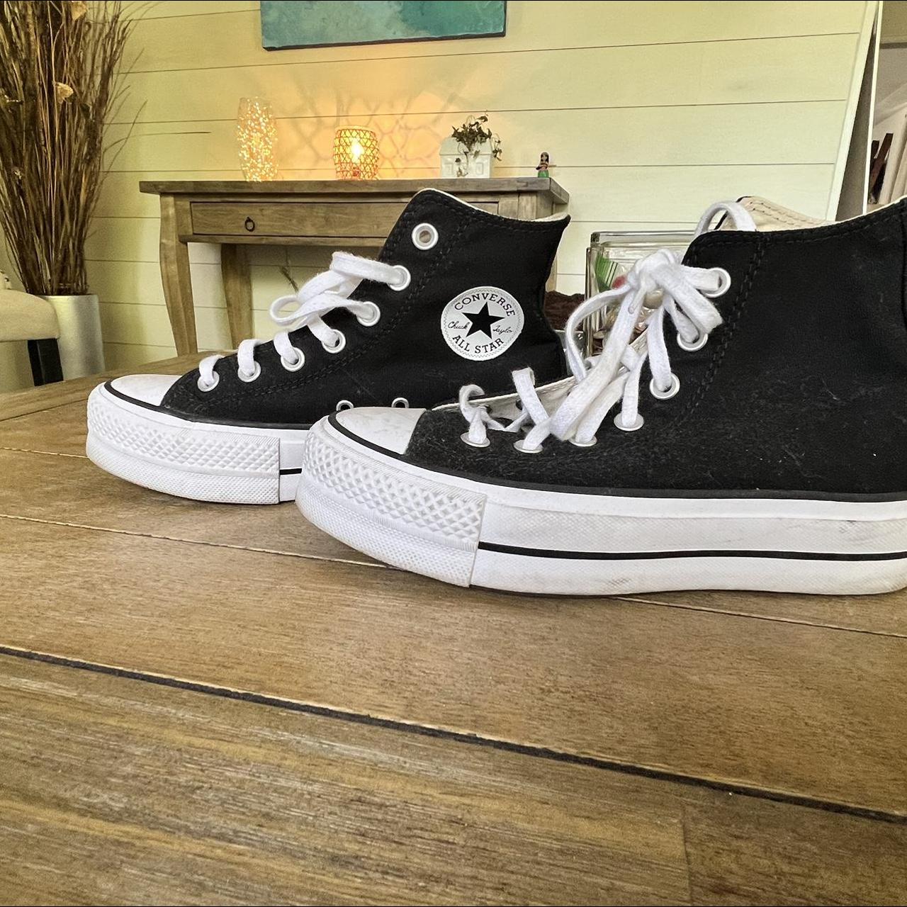 Converse Women's Black Trainers Depop