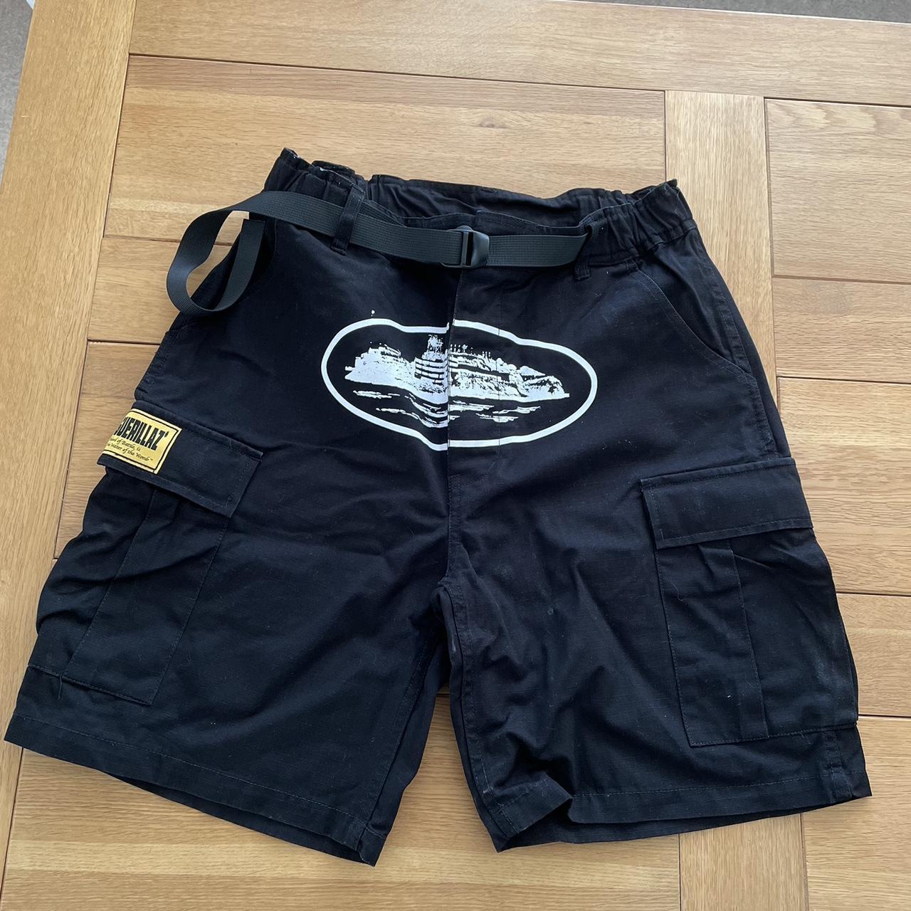 Corteiz Men's Black Shorts | Depop