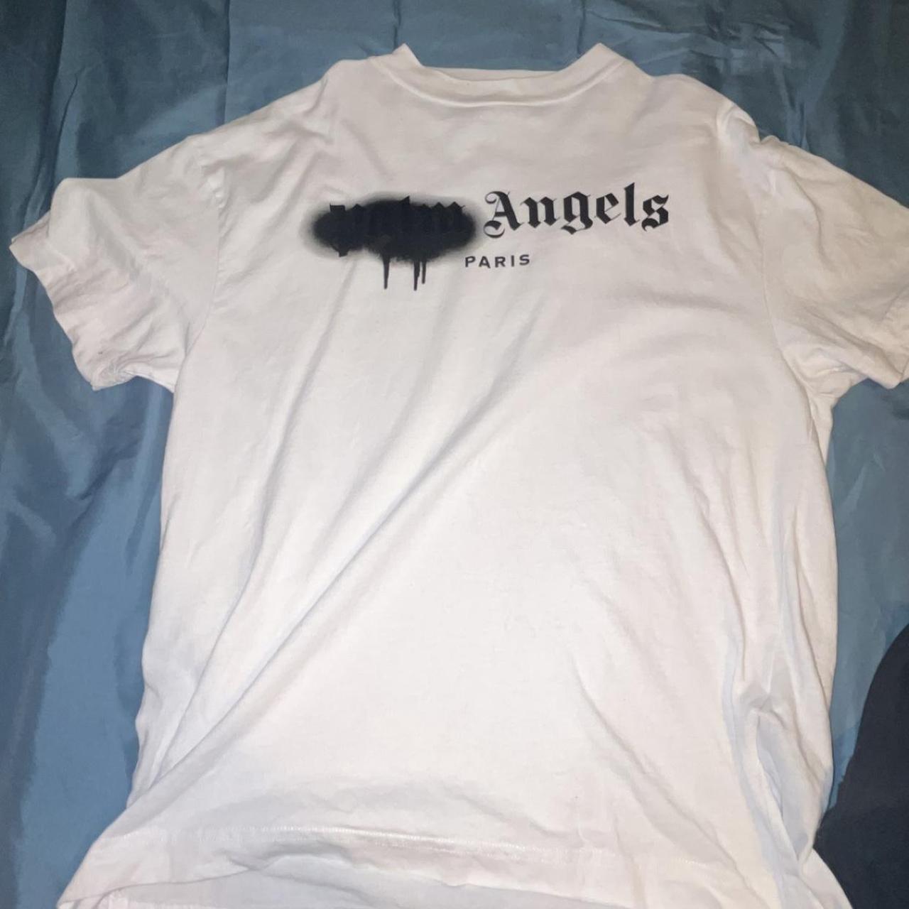 PALM ANGELS rhinestone sprayed hoodie Authentic- - Depop
