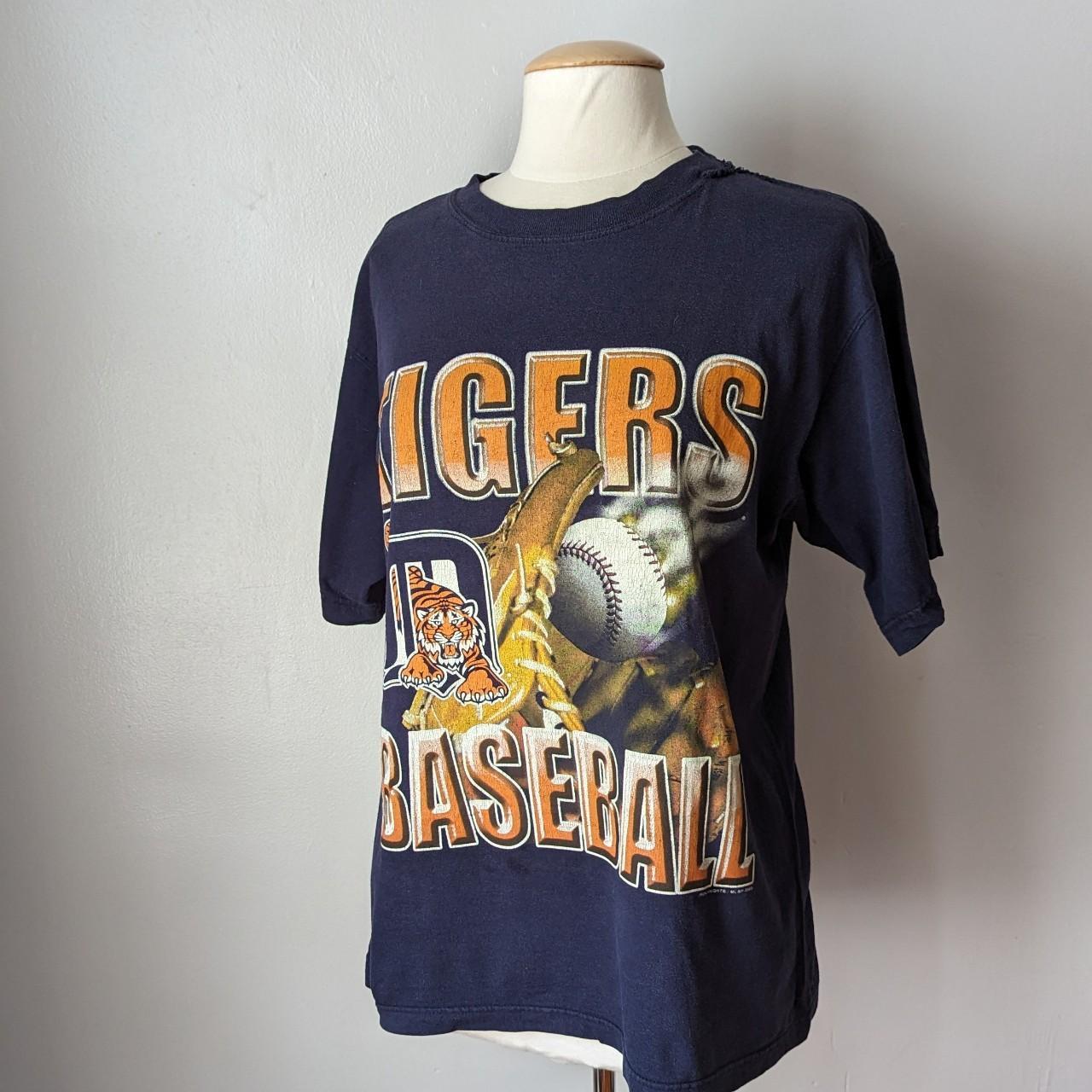 Vintage, Shirts, Vintage Mlb Detroit Tigers Old English D Jersey