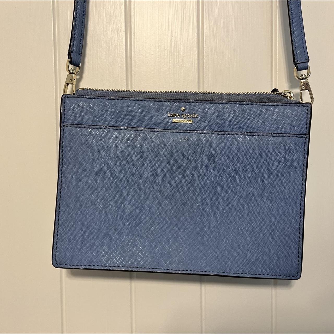 Bright blue Kate Spade crossbody bag. Small/medium - Depop