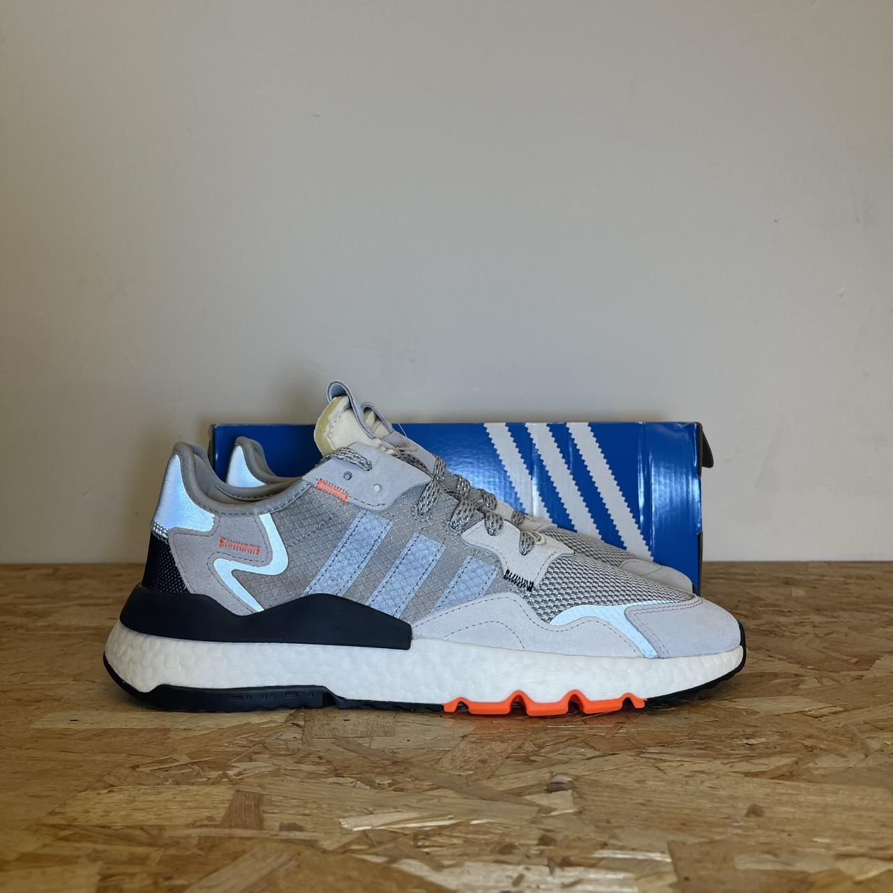 Adidas nite jogger grey two best sale solar orange