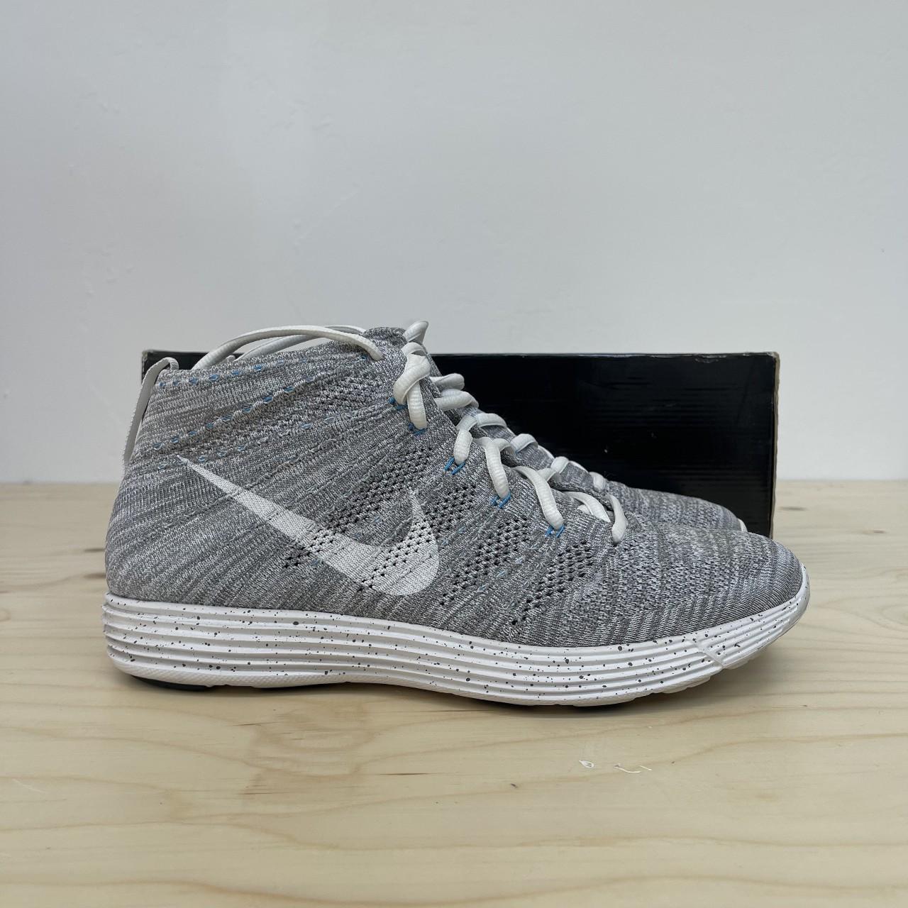 Nike Lunar Flyknit Chukka, HTM Snow Pack Grey, worn...