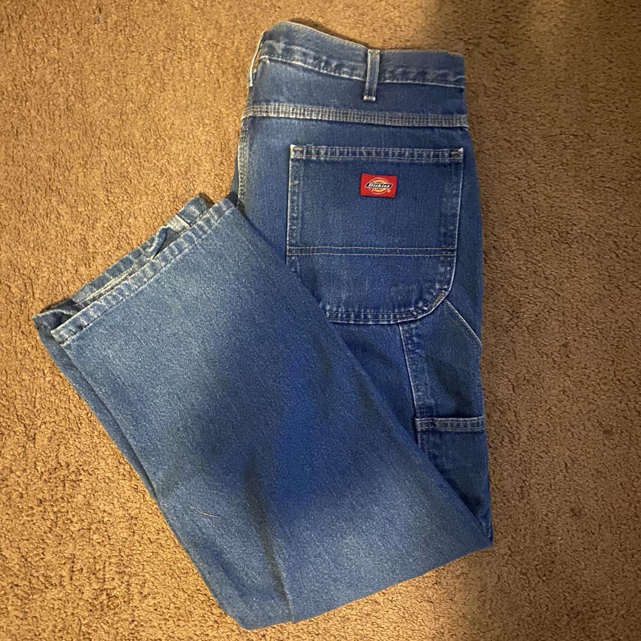 Vintage Dickies Carpenter Jeans Size 34x28 Condition... - Depop