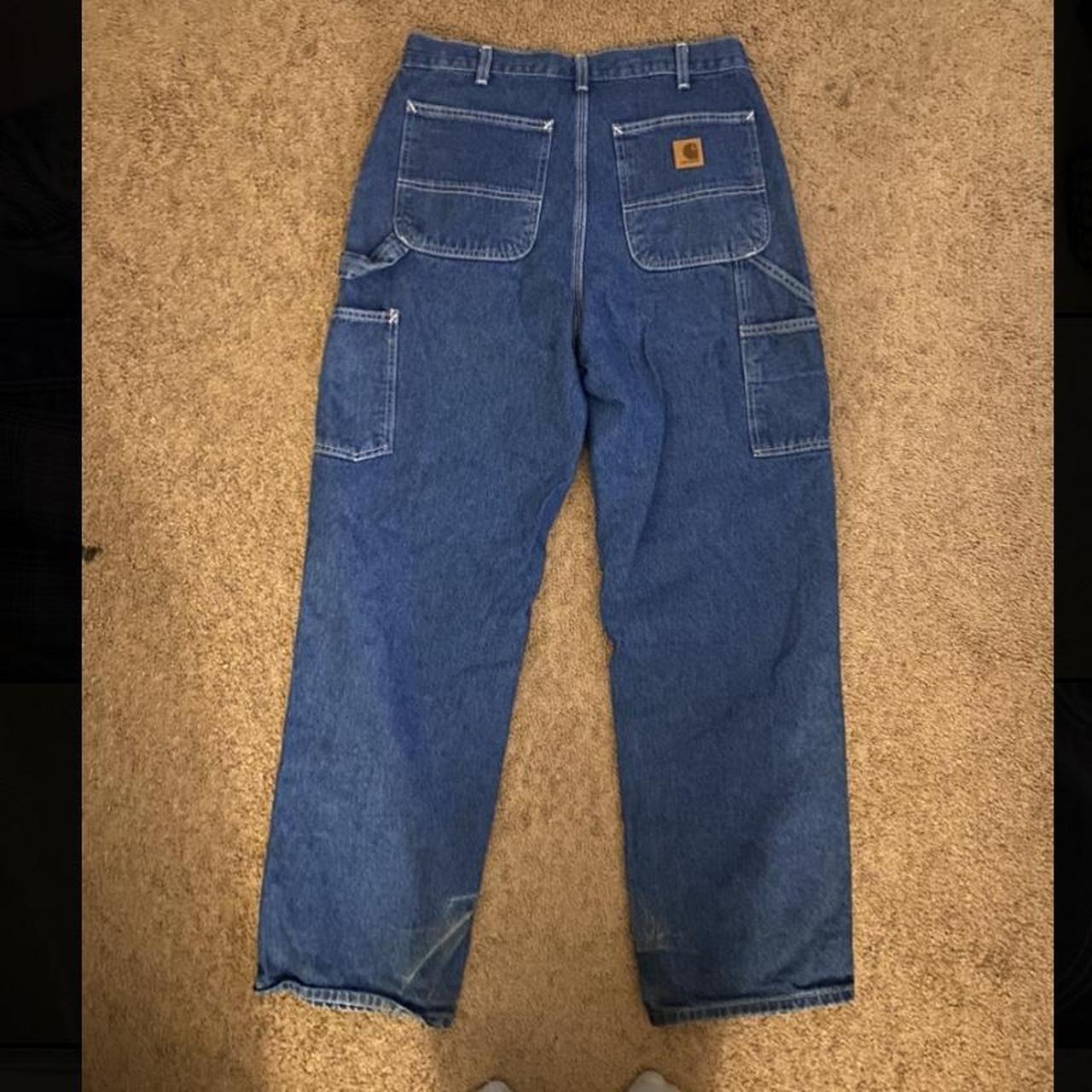 Vintage Carhartt Carpenter Jeans Size... - Depop
