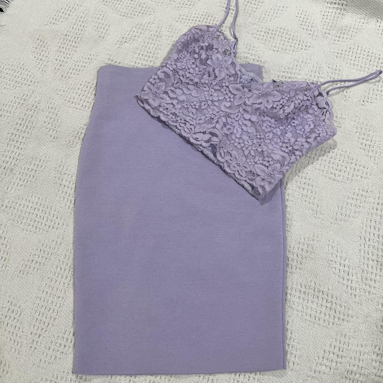 Express Women's Purple Dress Depop