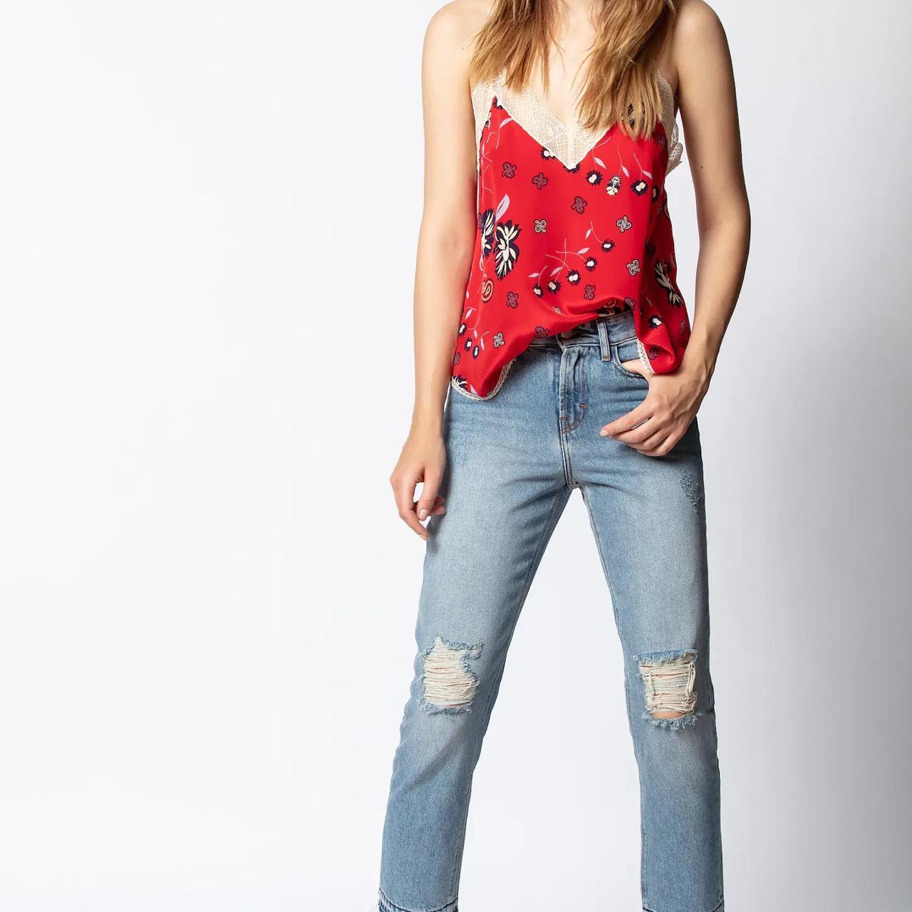 Zadig & Voltaire Christy Daisy Silk Camisole | Bloomingdale's