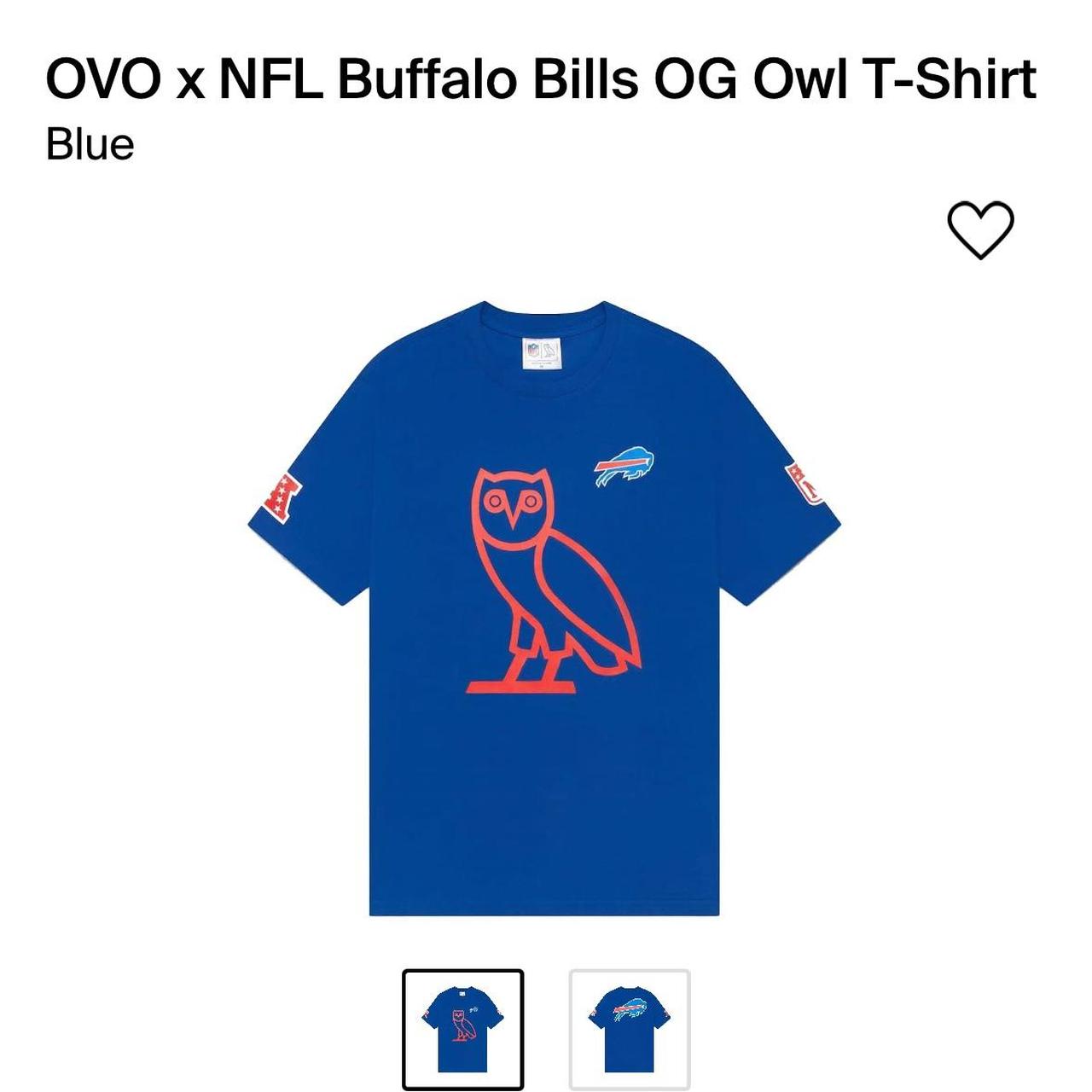 Men's OVO Royal Buffalo Bills - Owl Logo T-Shirt