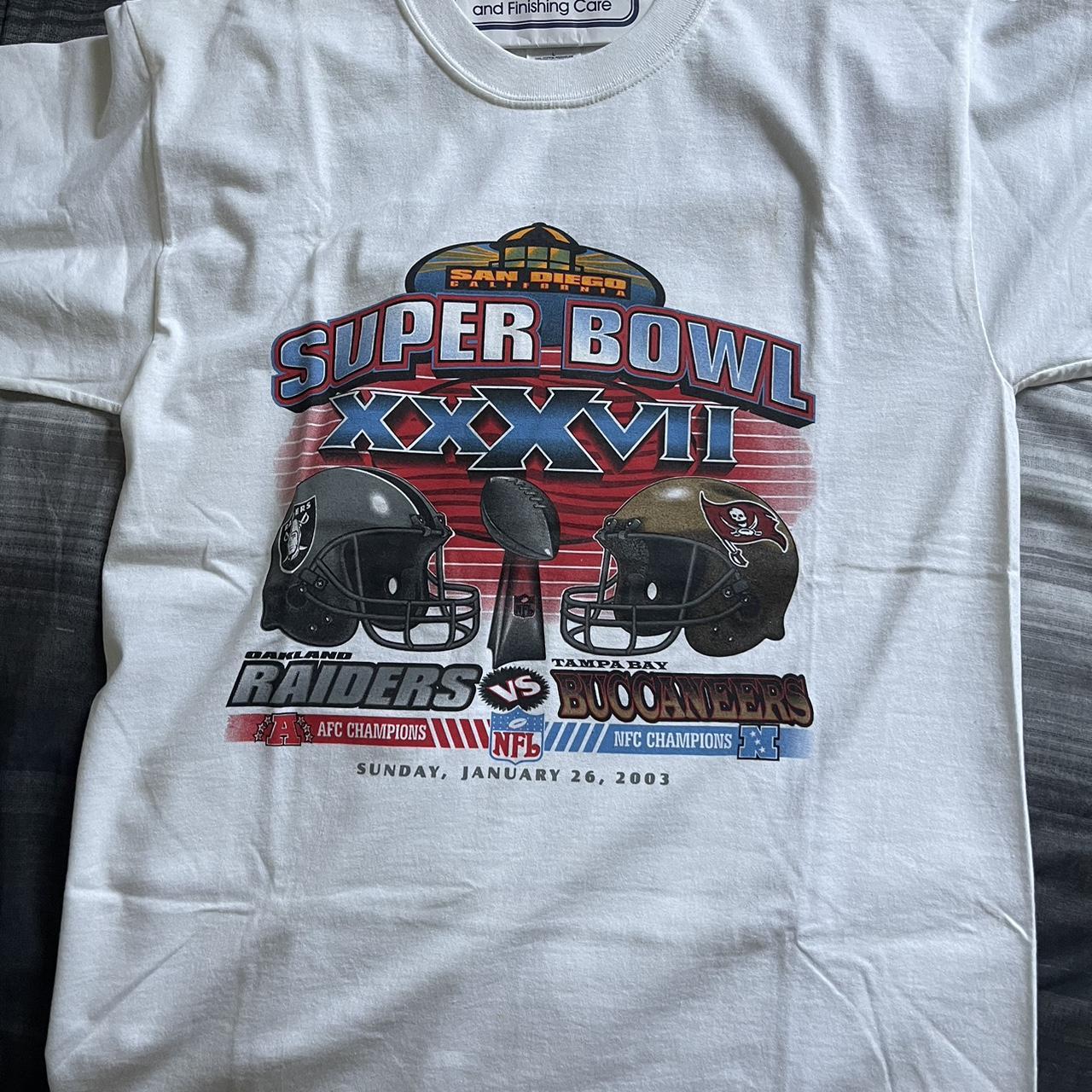 VINTAGE 2003 SUPER BOWL TEE Authentic 2003 Depop