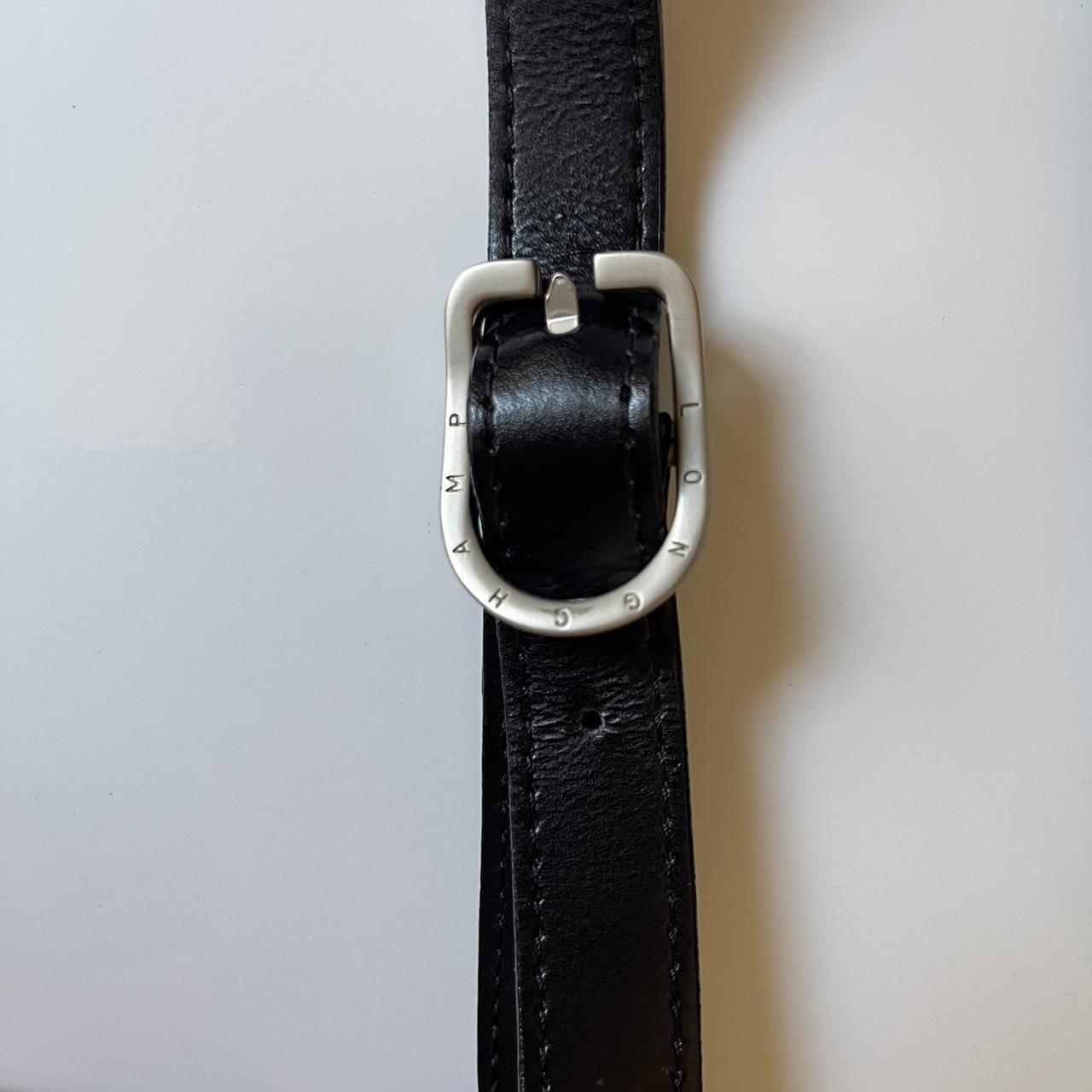 Authentic Vintage Longchamp Black Leather crossbody - Depop