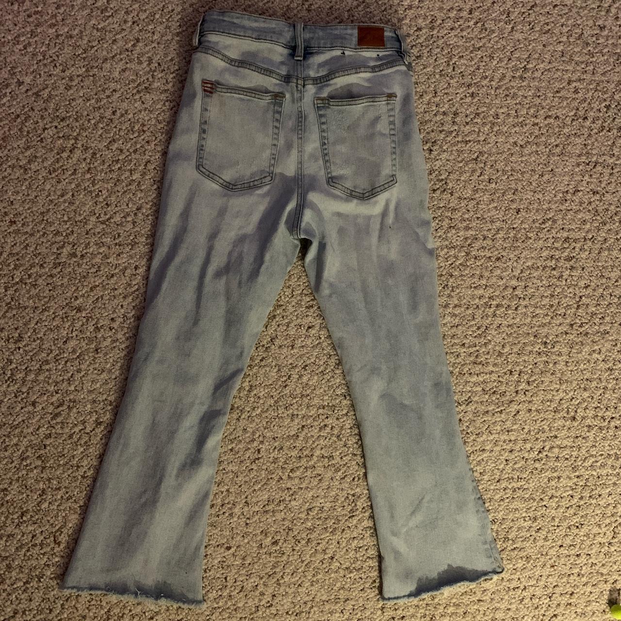 BDG flared blue jeans worn a few times, great... - Depop