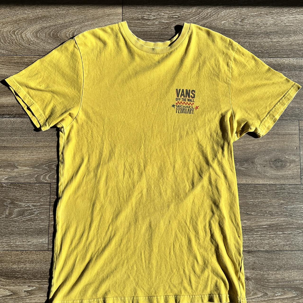 Vans off the wall best sale yellow shirt